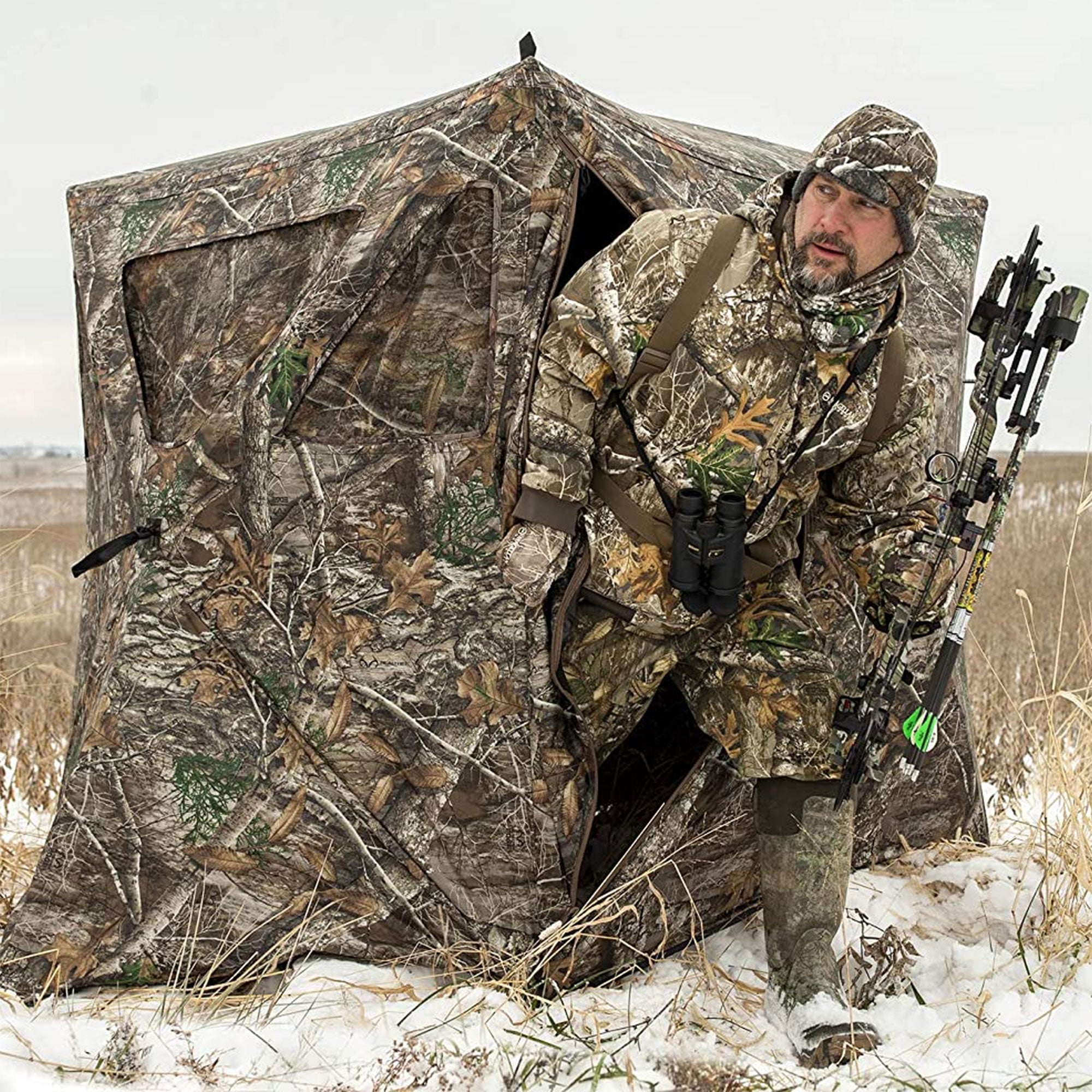 Plano Ameristep Care Taker 2 Person Kick Out Hunting Blind, Camouflage(Used) - VMInnovations
