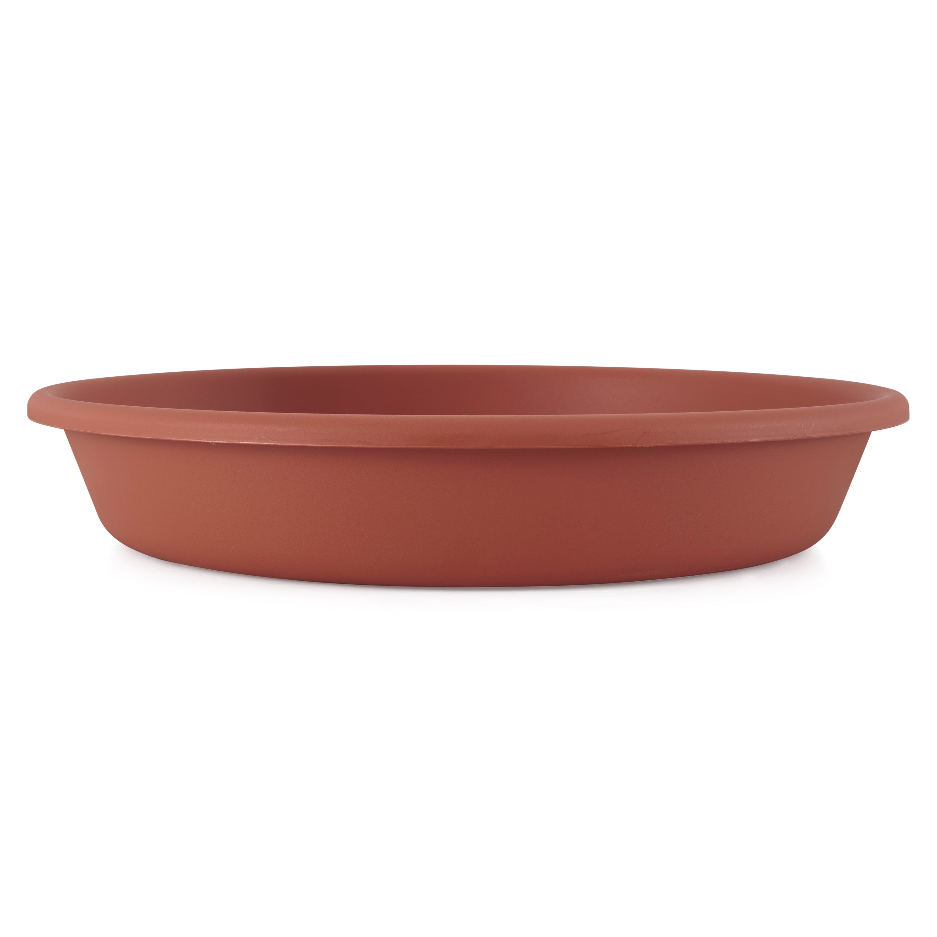The HC Companies 21 Inch Planter Saucer for Classic Pot Containers, Clay Color - VMInnovations