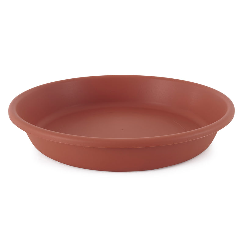 The HC Companies 21 Inch Planter Saucer for Classic Pot Containers, Clay Color