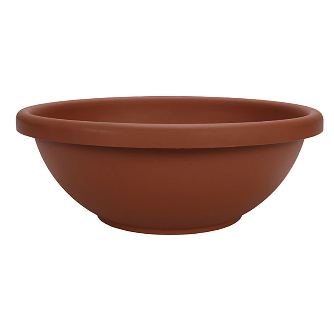 The HC Companies 18 Inch Resin Garden Bowl Planter Pot, Terra Cotta (4 Pack) - VMInnovations