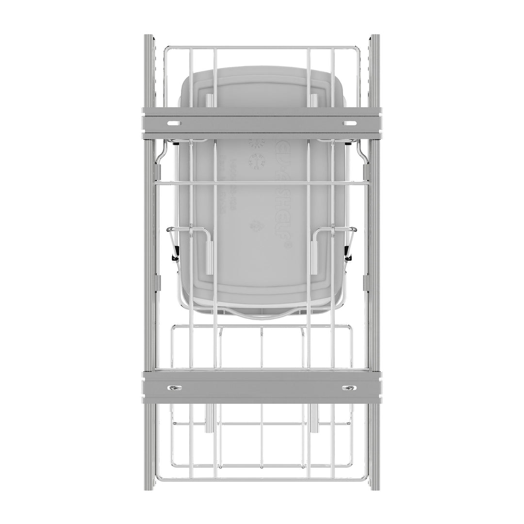 Rev-A-Shelf Pullout Trash Can 35 qt. for Kitchen Cabinets, White, RV-12KD-11C S - VMInnovations