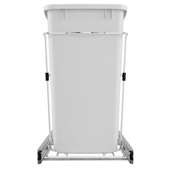 Rev-A-Shelf Pullout Trash Can 35 qt. for Kitchen Cabinets, White, RV-12KD-11C S - VMInnovations