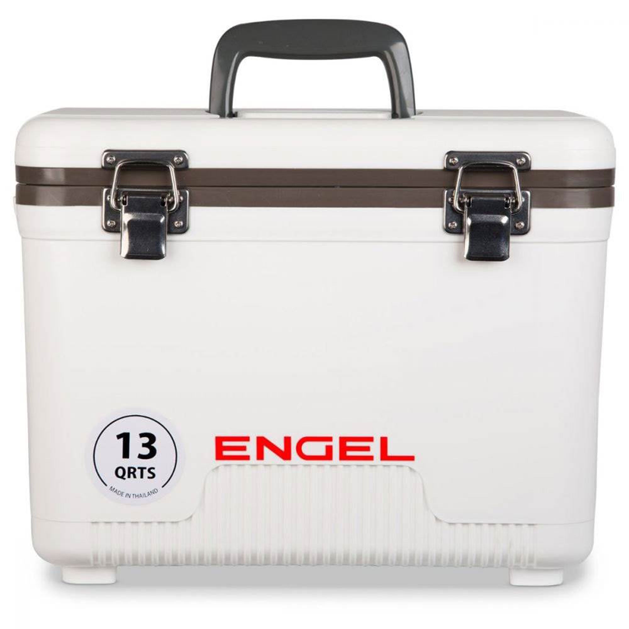 Engel 13 Quart Ultimate Leak Proof Outdoor Dry Box Cooler, White (For Parts)