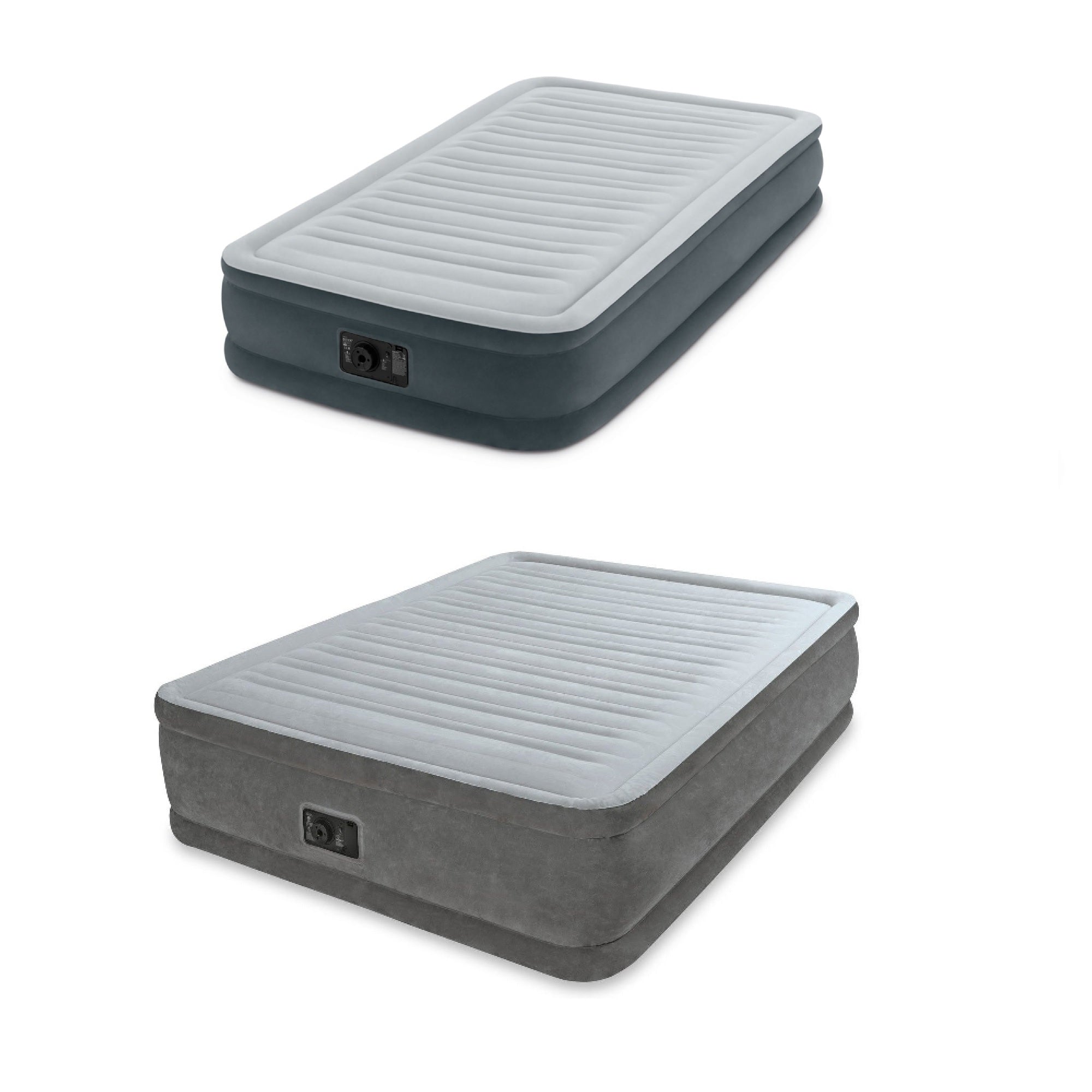 Intex Twin Airbed w/ Built In Electric Pump & Queen Mattress Air Bed