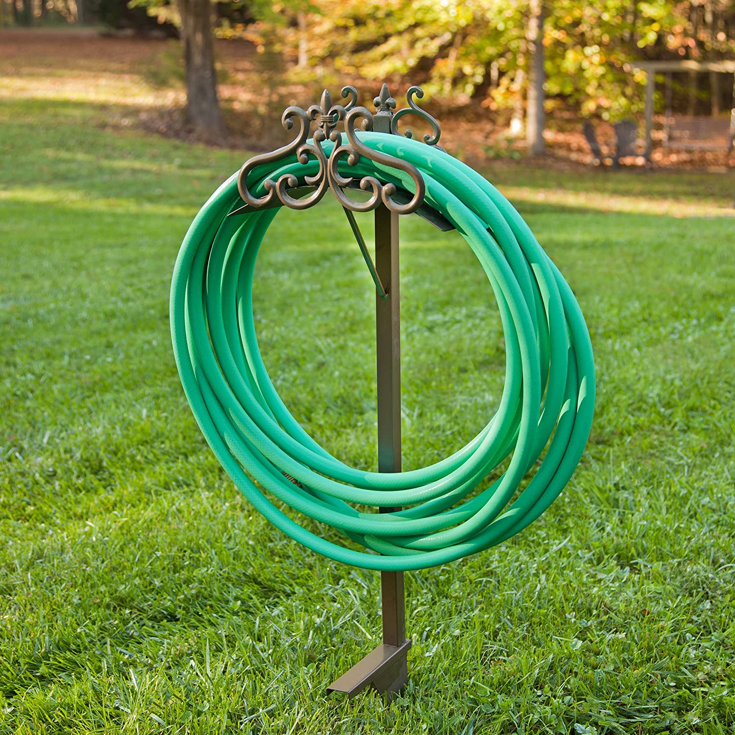 Liberty Garden Products Hyde Park Hose Stand Holds up to 125 Feet (For Parts)