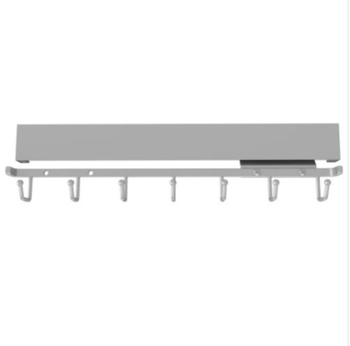 Rev-A-Shelf Sidelines CBRSL-14-SC-1 14 Inch Deluxe Slide Belt Rack, Satin Chrome