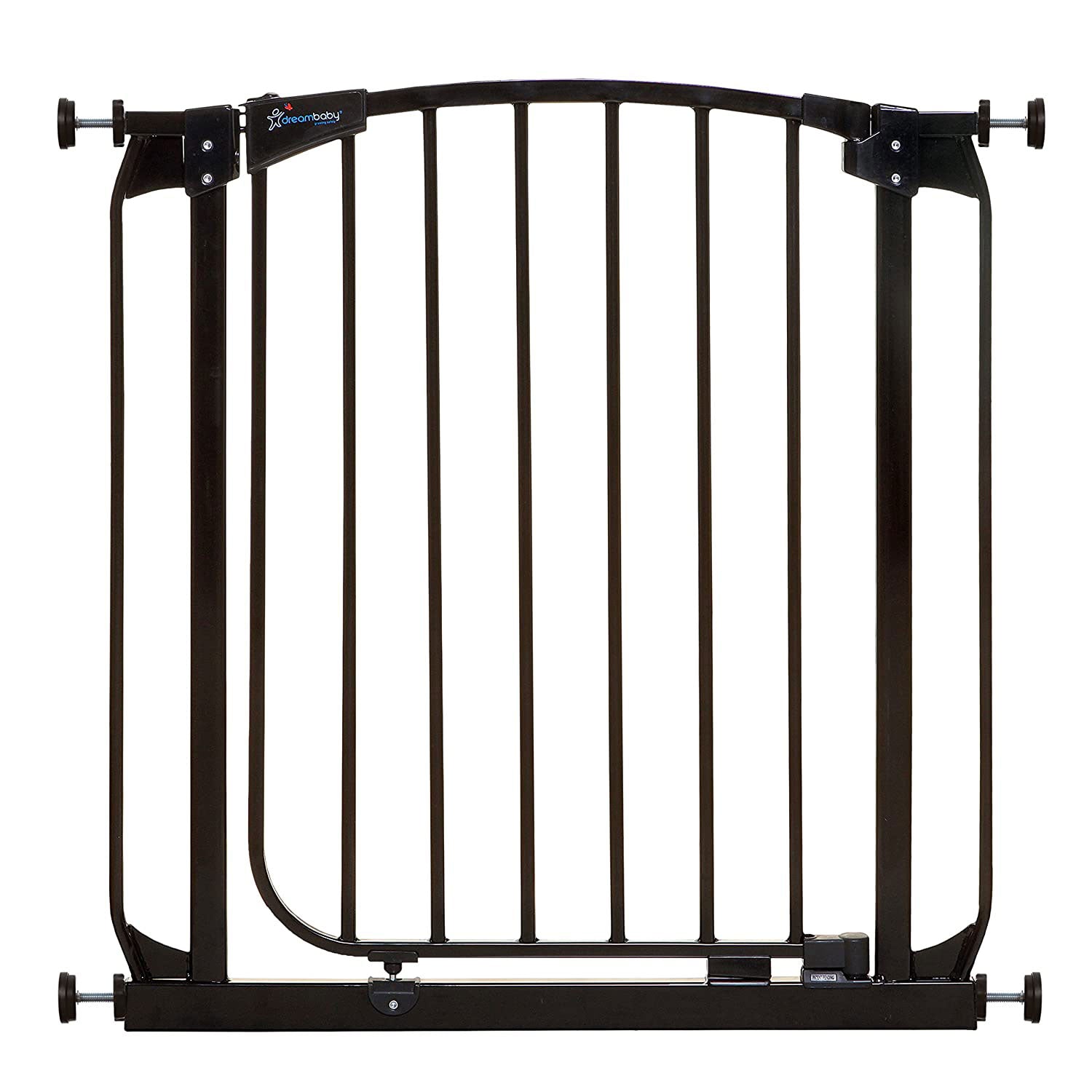 Dreambaby Chelsea 28 to 32 Inch Auto-Close Baby Pet Safety Gate Black (Open Box)