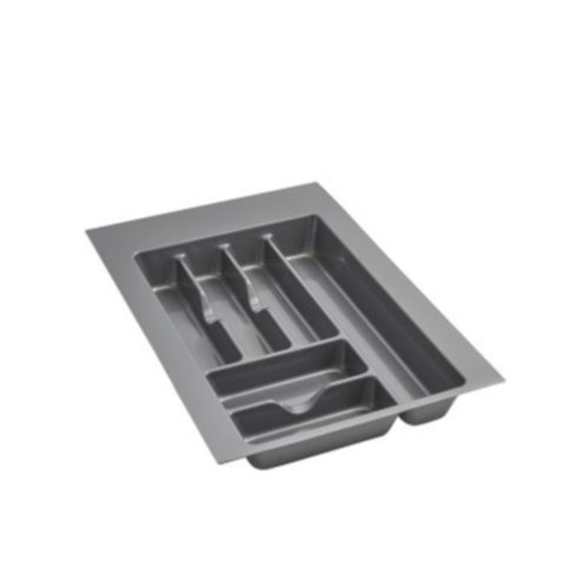 Rev-A-Shelf GCT-2S-52 Plastic Compartment Cutlery Tray Insert Organizer, Silver