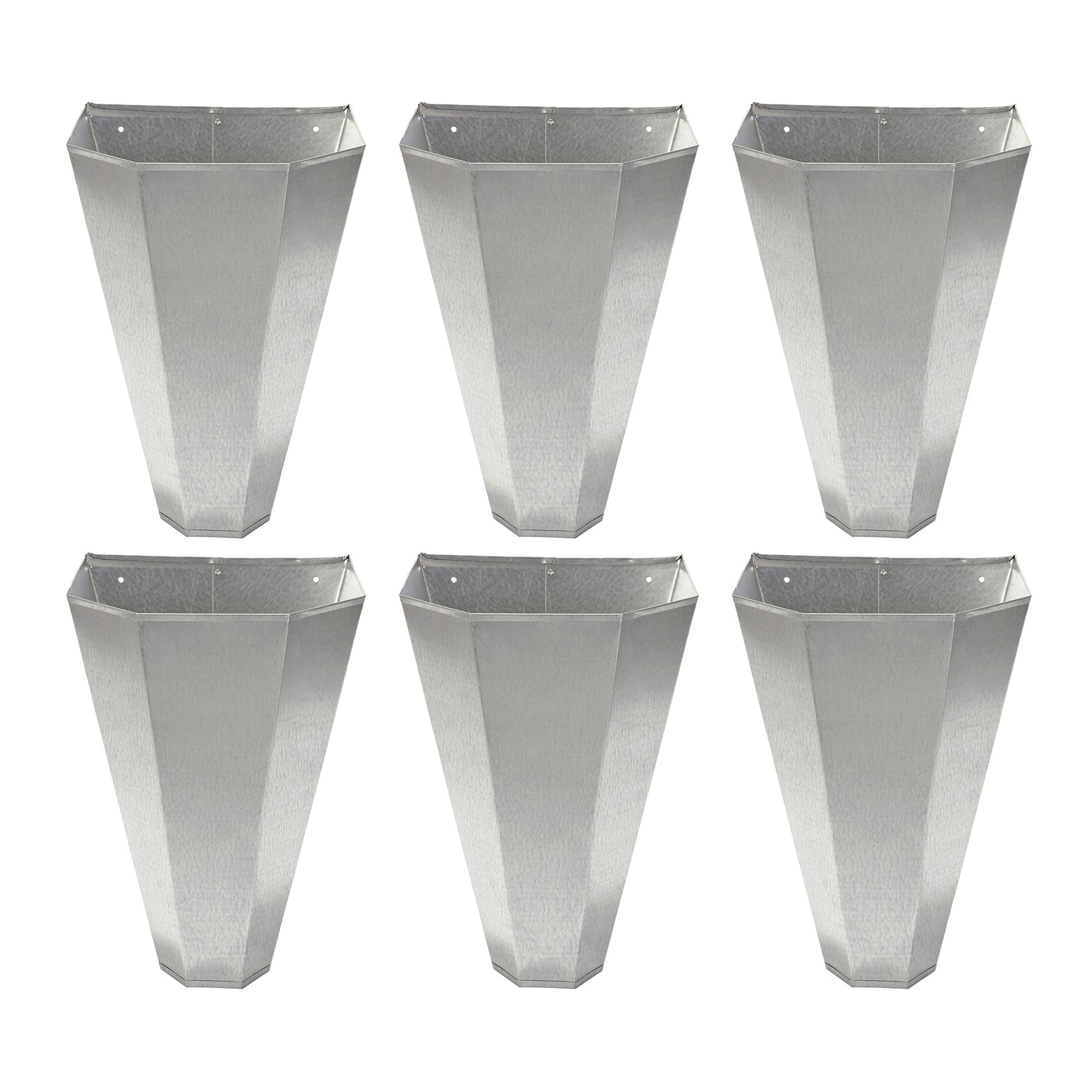 Little Giant RC2 Galvanized Steel Medium Poultry Restraining Cone, (6 Pack) - VMInnovations