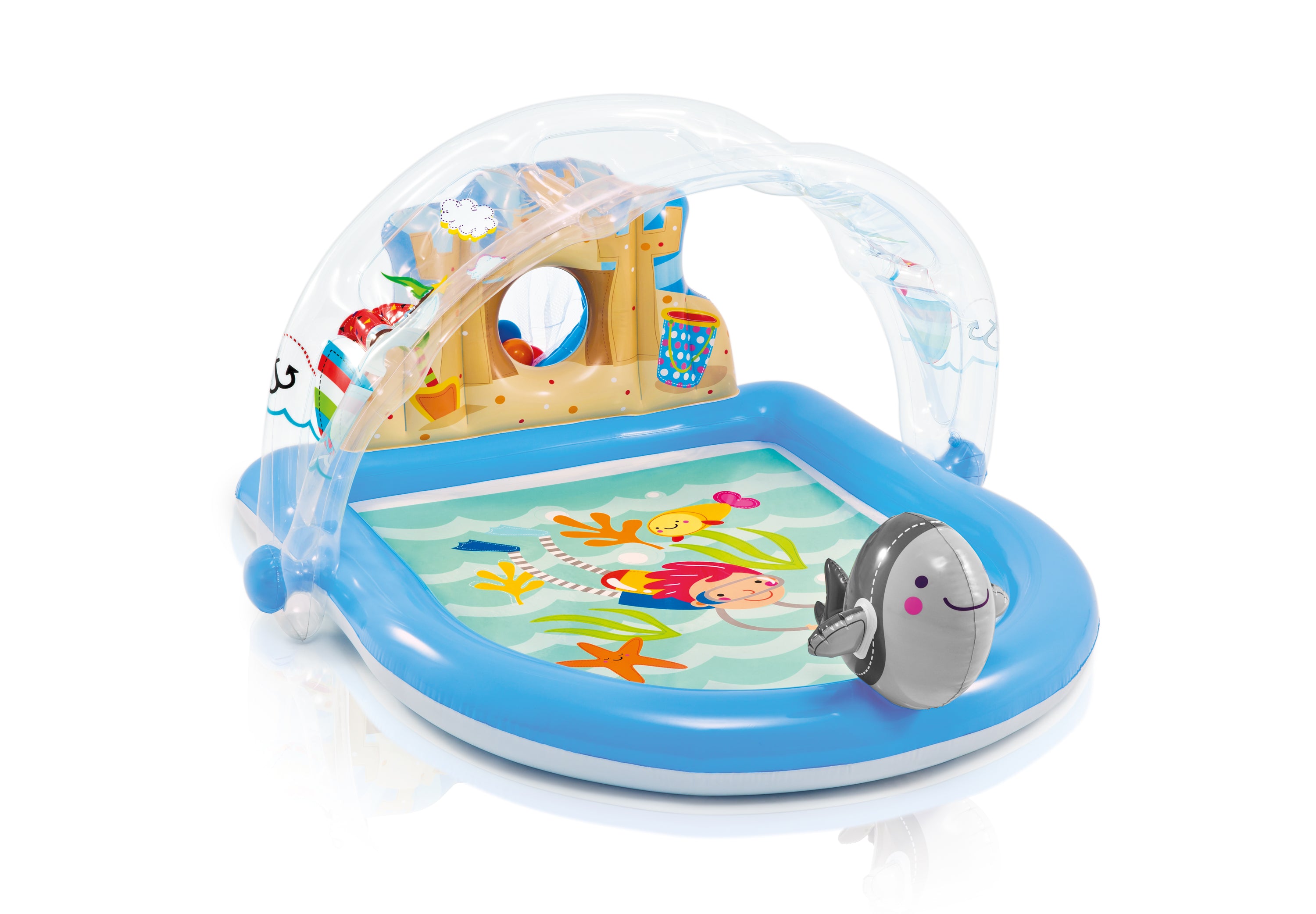 Intex Summer Lovin' Beach Inflatable Play Spray Kids Kiddie Pool (Used)