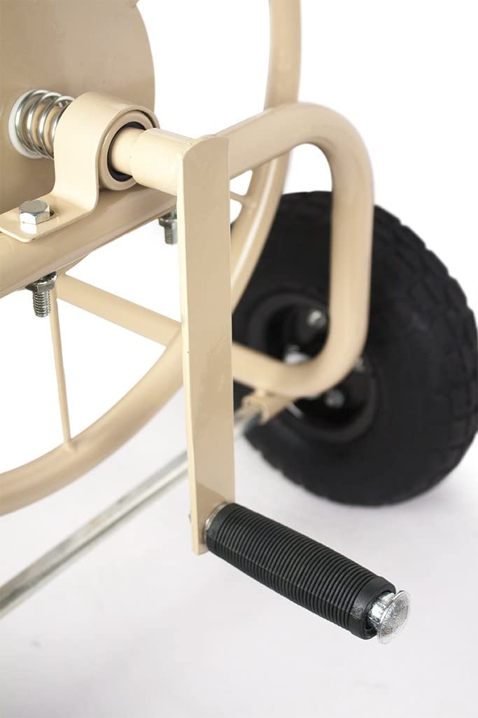 Liberty Garden 4 Wheel 300 Foot Steel Frame Water Hose Reel Cart (Open Box) - VMInnovations