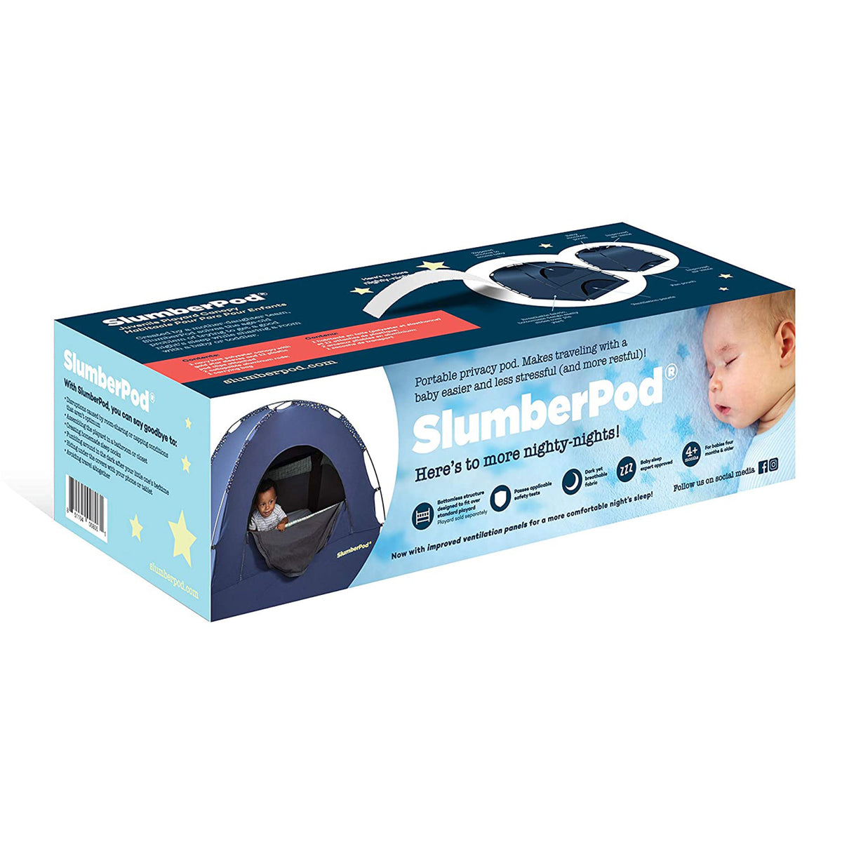 SlumberPod Privacy Pod Blackout Canopy Travel Sleep Space for Babies & Toddlers - VMInnovations