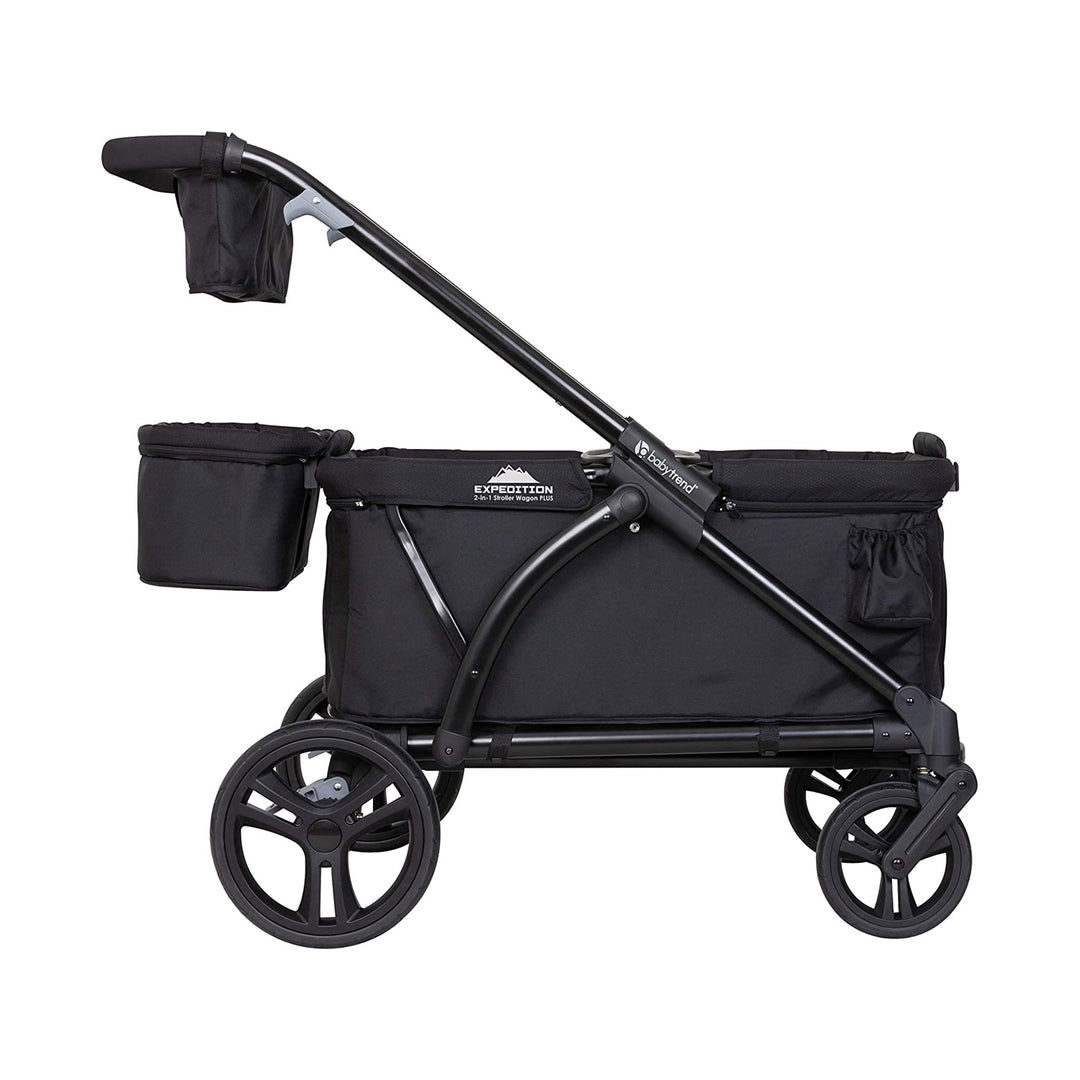 Baby Trend Expedition 2 in 1 Push or Pull Stroller Wagon Plus w/ Canopy, Black - VMInnovations