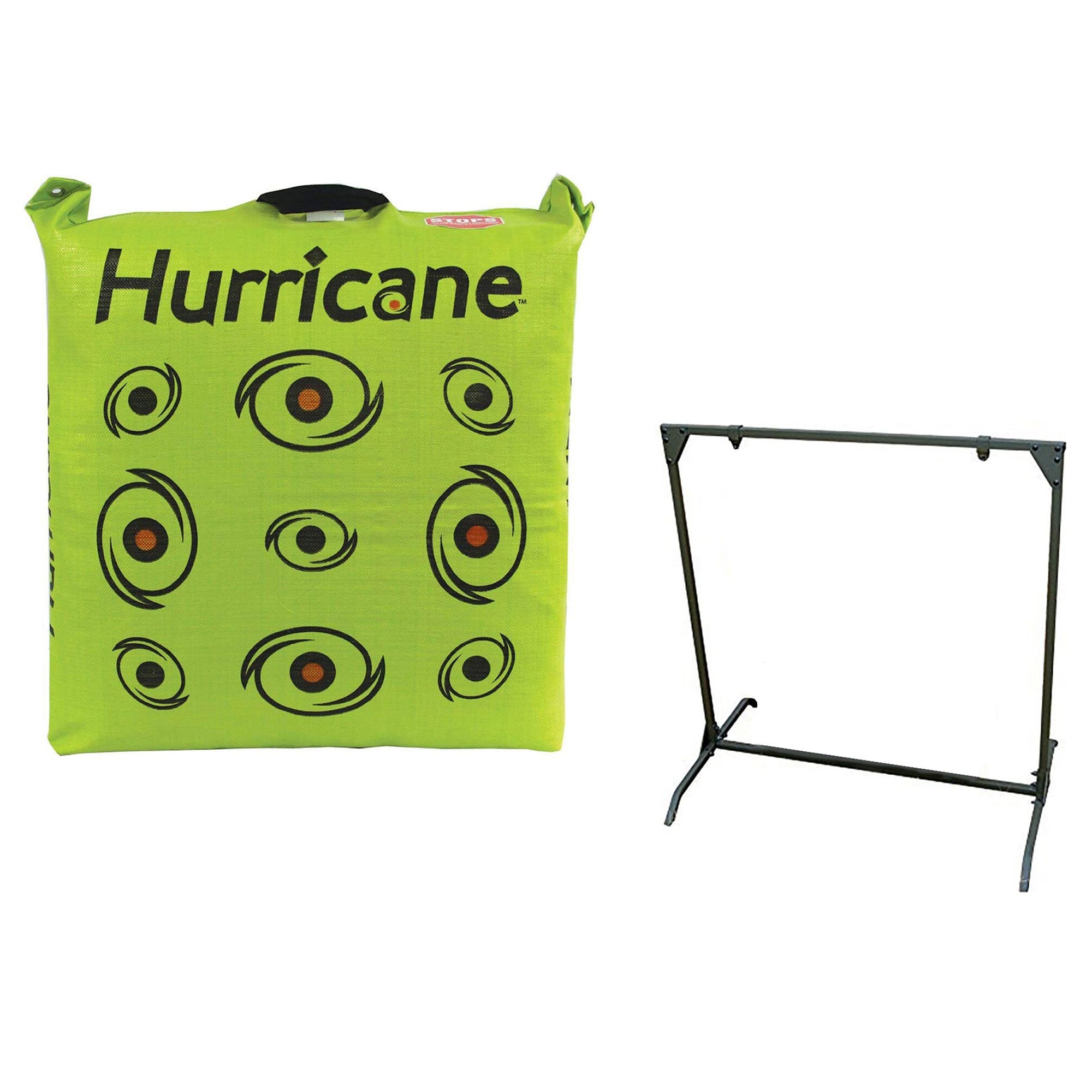 Tri-Core 9 Target Deer Vitals Archery Target & 30 Inch Bag Target Stand (2 Pack)