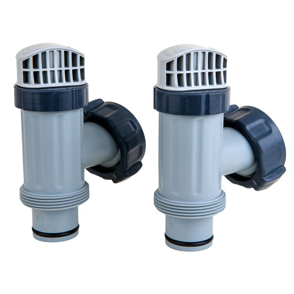 Intex Above Ground Plunger Valves w/ Gaskets Replacement Part(4 Pack) (Open Box)