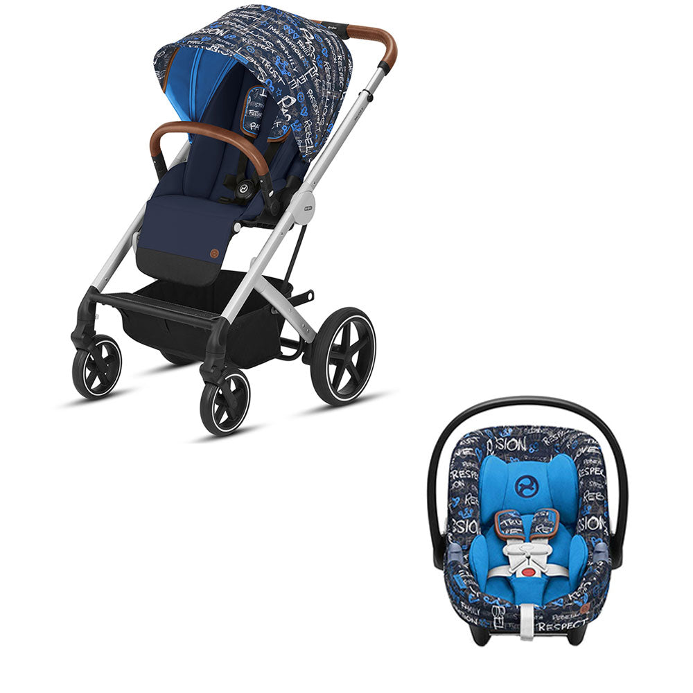Cybex 519000419 Baby Stroller & Rear Facing Infant Car Seat w/ SafeLock - VMInnovations