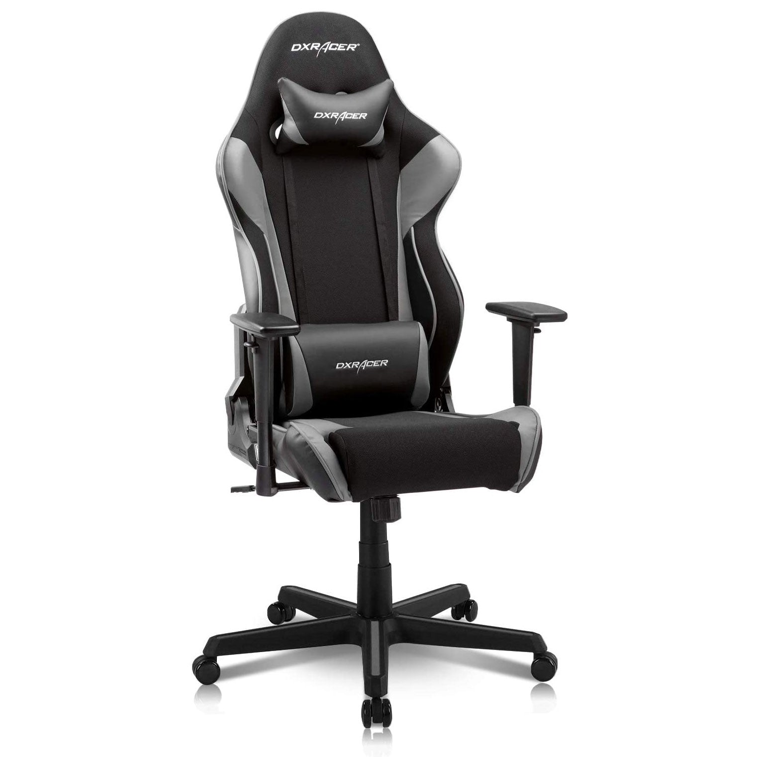 DXRacer Racing Ergonomic Home Office Desk Computer Gaming Chair, Black & Gray