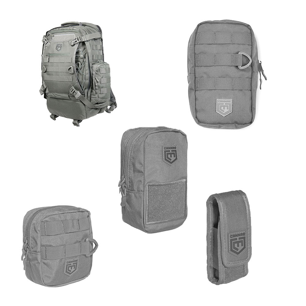 Cannae Pro Gear Phalanx Tactical Full Size Pack with Helmet Carry w/ Accessories