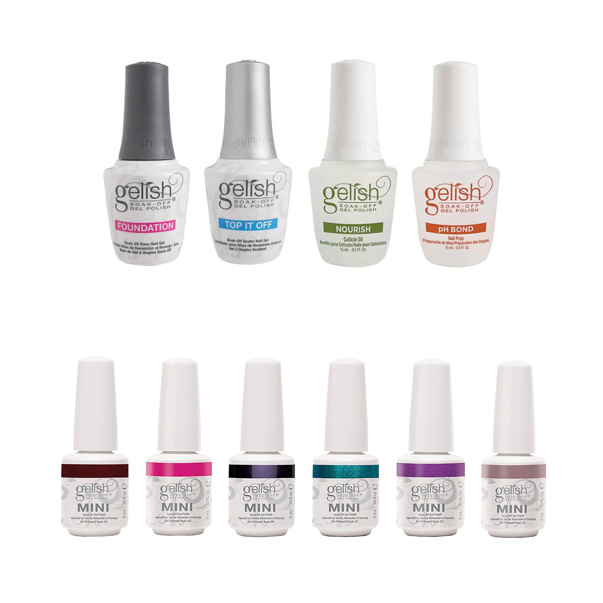 Gelish Gel Polish Essentials Kit + Intergalactic Glam 9 mL Soak Off Gel Polish