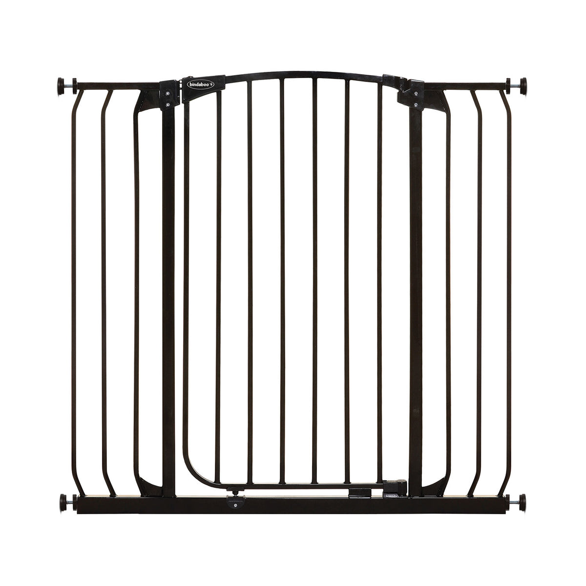 Bindaboo B1124 Zoe 38 to 42.5IN Extra Tall Wide Auto-Close Baby Pet Gate, Black - VMInnovations