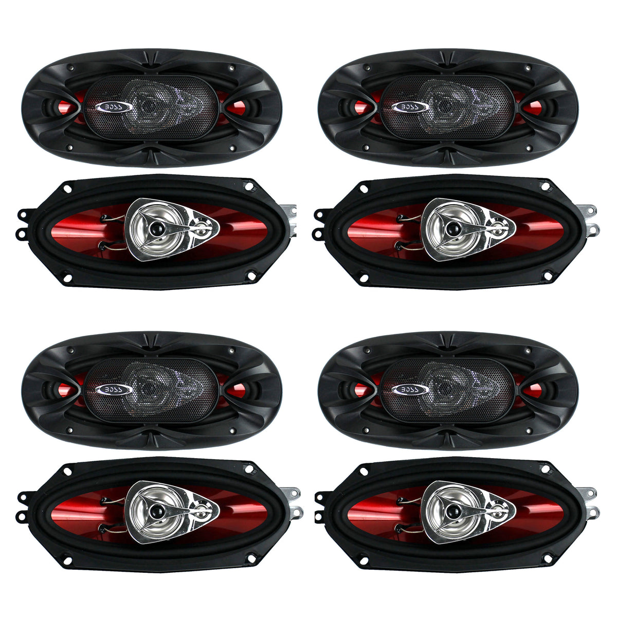 BOSS Audio 4x10 3-Way 400W Full-Range Chaos Exxtreme Car Audio Speakers (4 Pair) - VMInnovations
