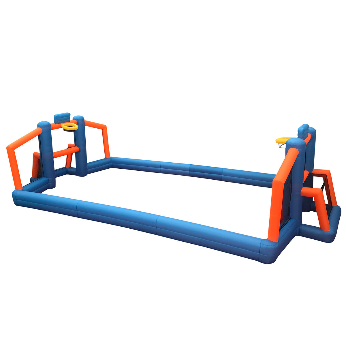 Magic Time International Sports Arena Large Inflatable Play Area, 19'x9' (Used)