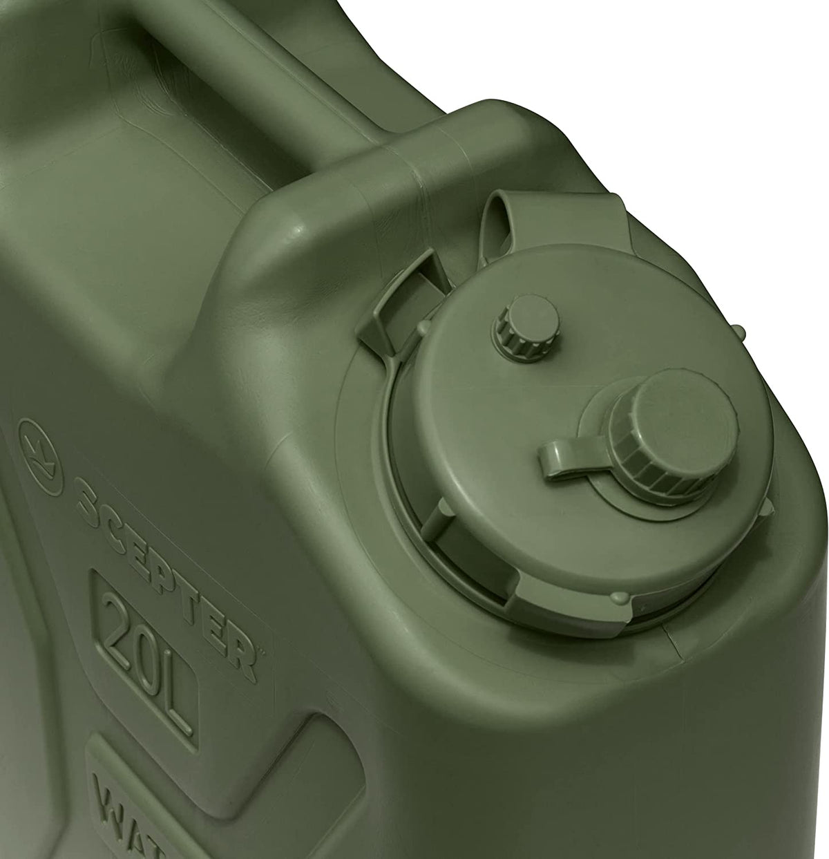Scepter BPA Durable 5 Gallon 20 Liter Portable Water Storage Container, Green - VMInnovations