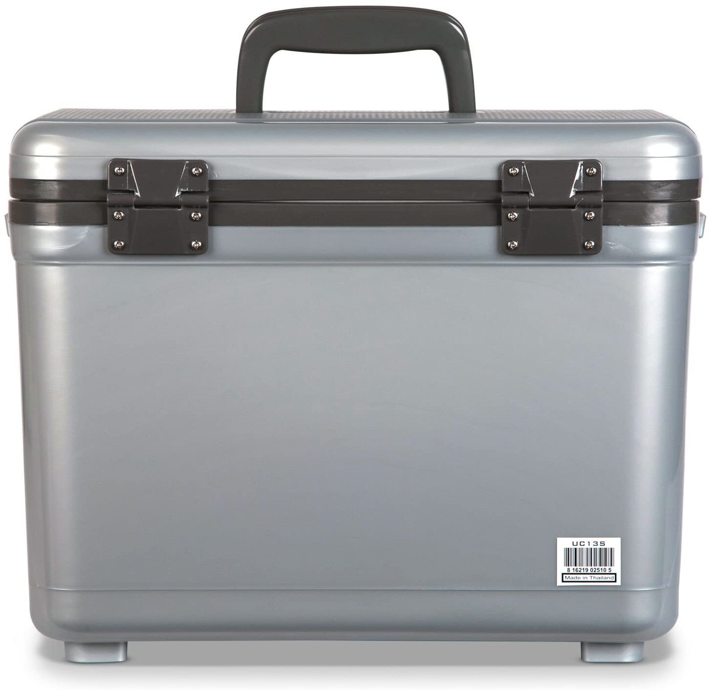 Engel 13 Qt Compact Ultimate Leak Proof Outdoor Box Cooler, Silver (For Parts)