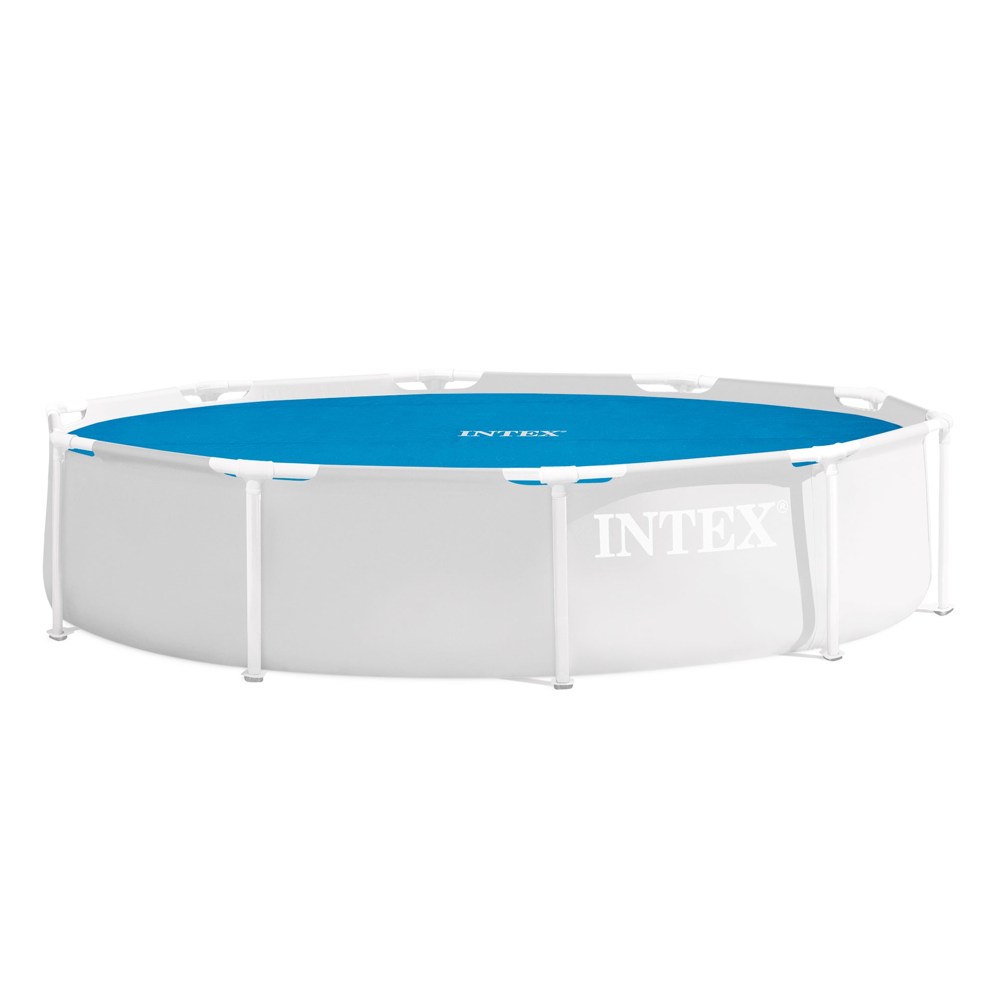 Intext 9.5 Foot Solar Cover Accessory for Above Ground Swimming Pools, Blue