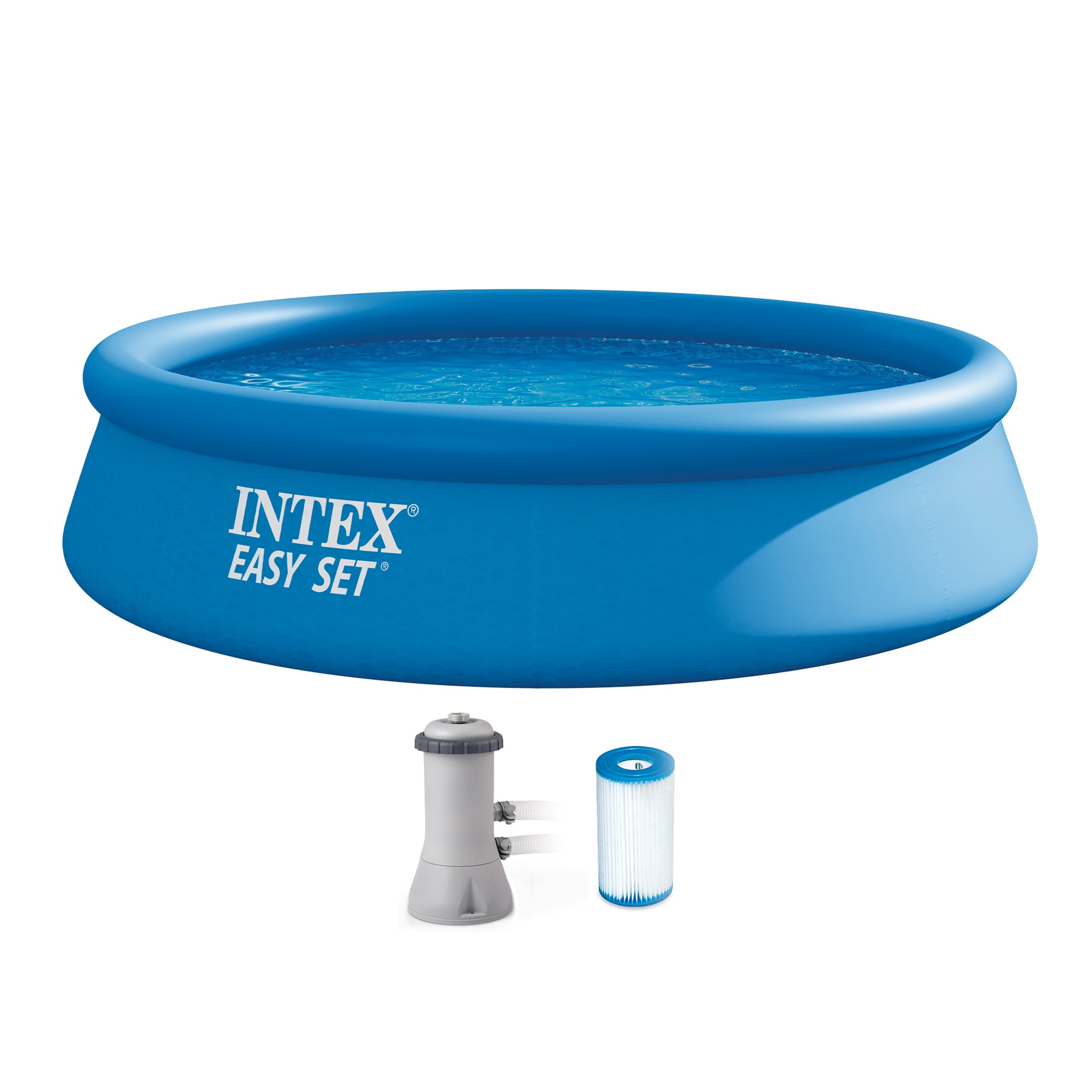 Intex 12' x 30" Easy Set Above Ground Swimming Pool & Pump (Open Box) (2 Pack)
