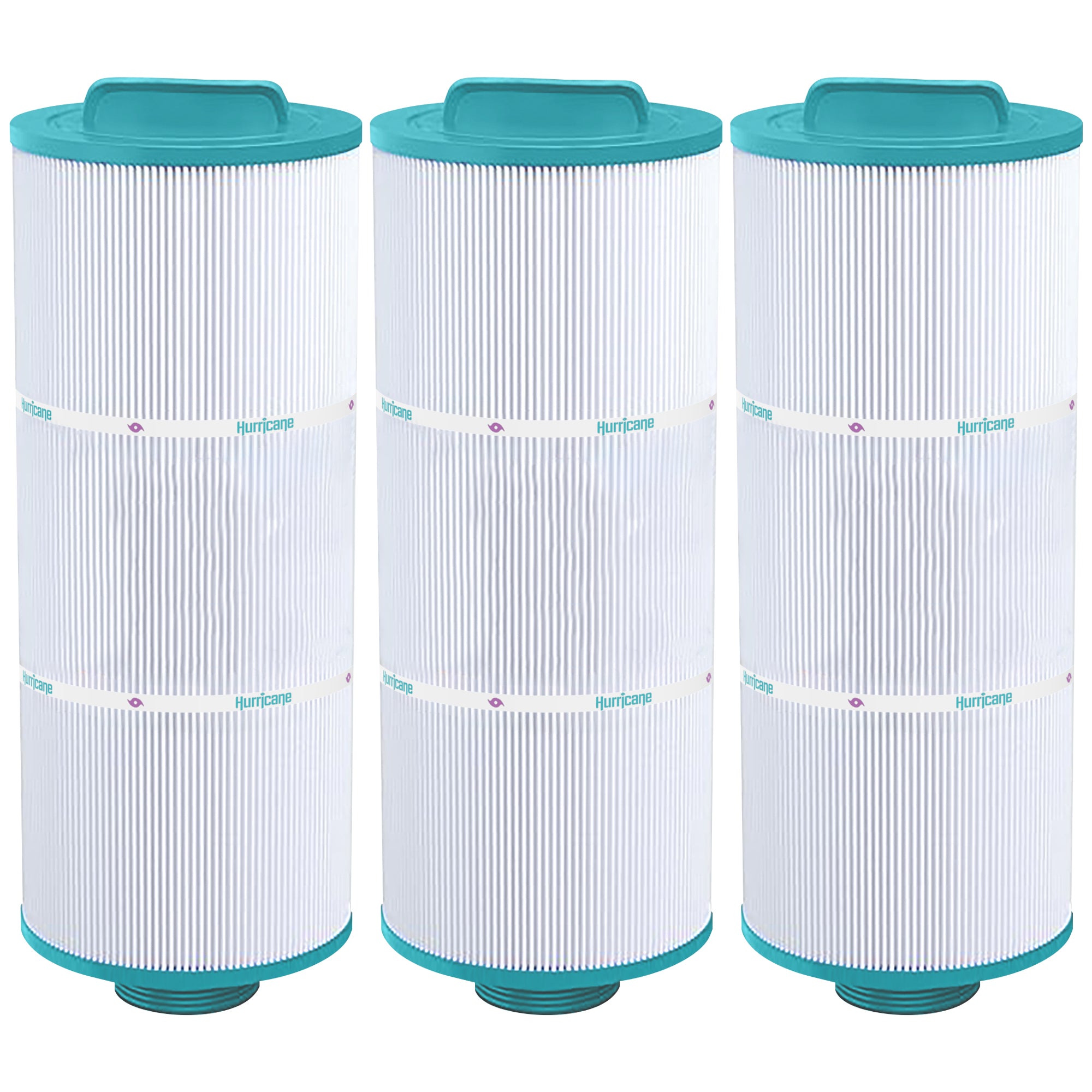 Hurricane 3 Pack HF5H502-01 Advanced Pool and Spa Filter Cartridge Replacement