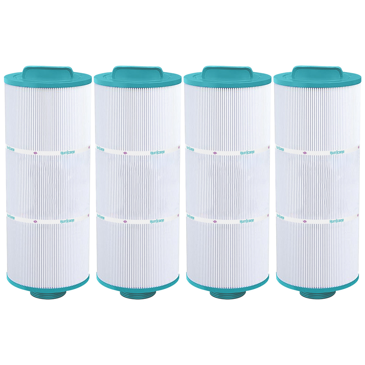 Hurricane 4 Pack HF5H502-01 Advanced Pool and Spa Filter Cartridge Replacement