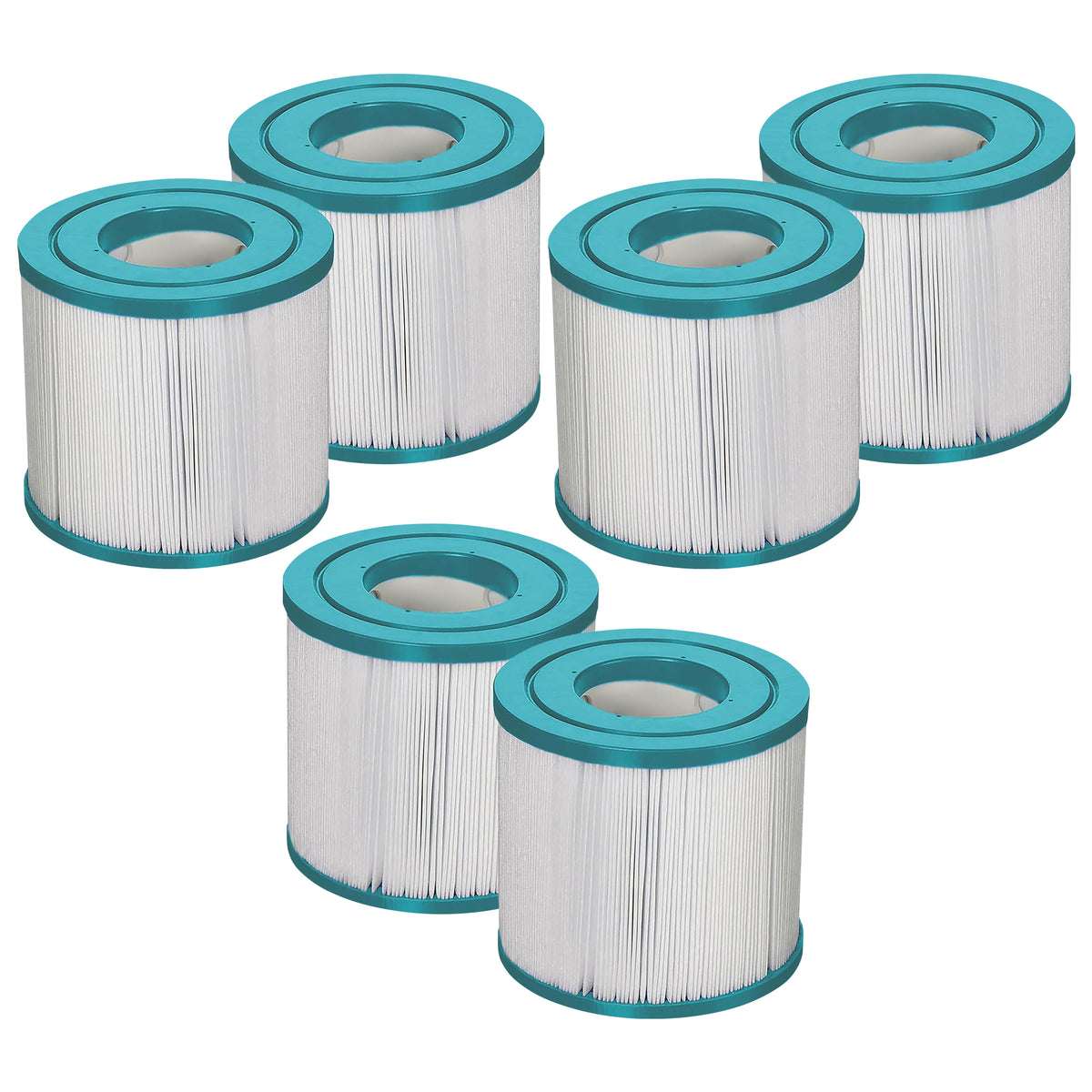 Hurricane 6 Pack HF4310-02 Advanced Pool and Spa Filter Cartridge Replacement