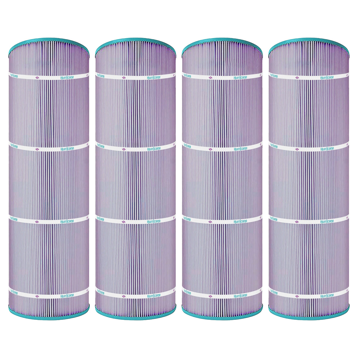 Hurricane 4 Pack HF8413-01P Platinum Purple Pool Filter Cartridge Replacement