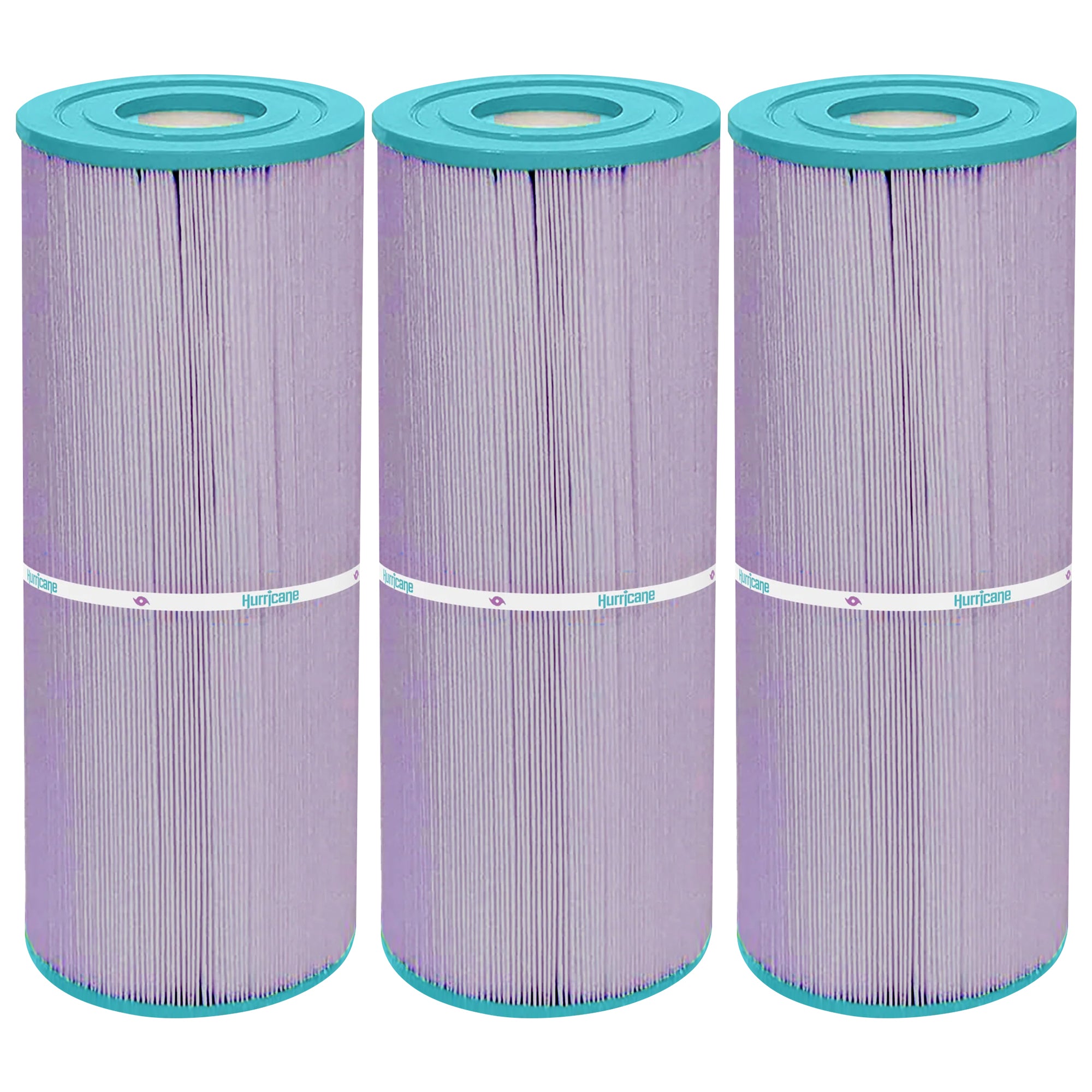 Hurricane 3 Pack HF4950-01P Platinum Purple Spa Filter Cartridge Replacement - VMInnovations