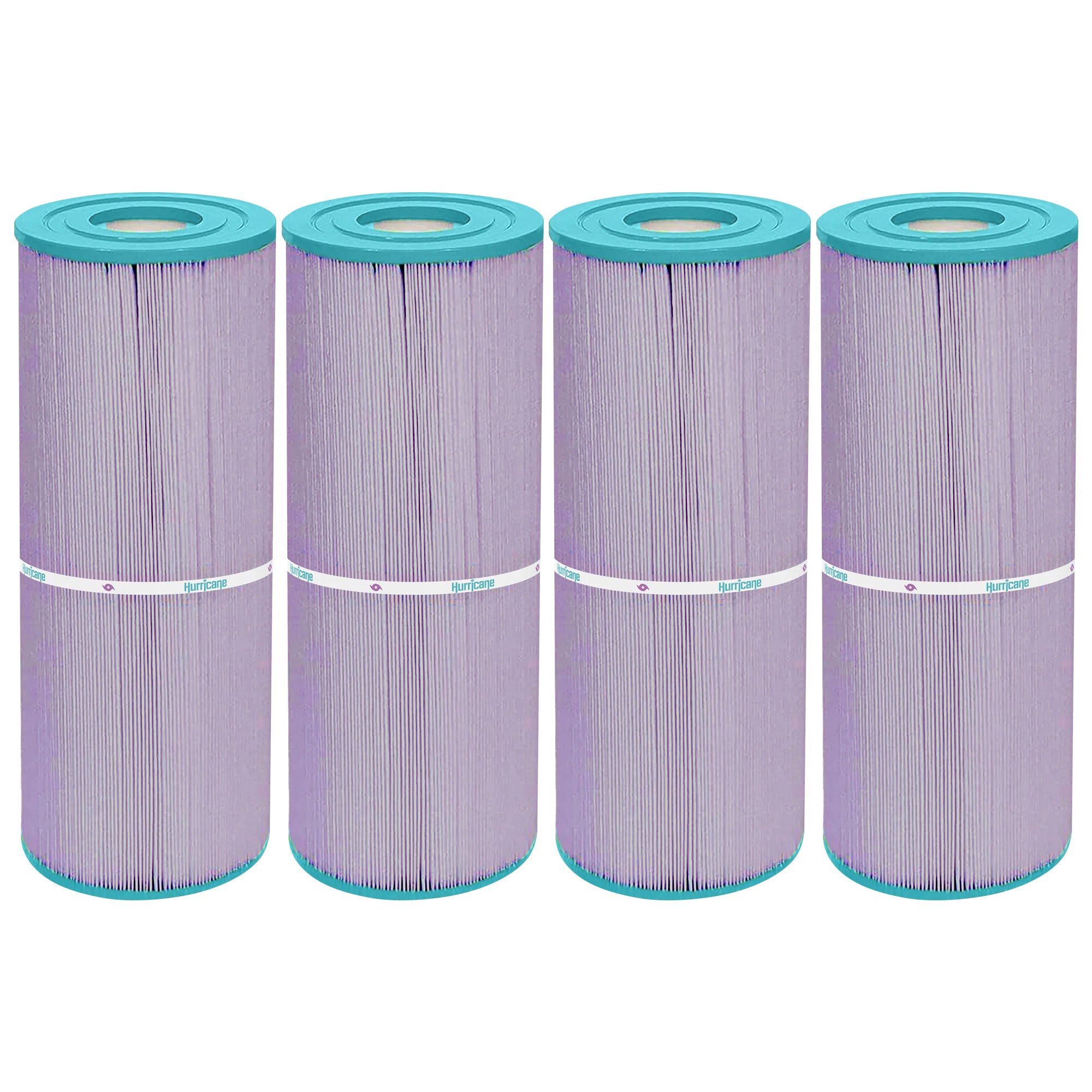 Hurricane 4 Pack HF4950-01P Platinum Purple Spa Filter Cartridge Replacement