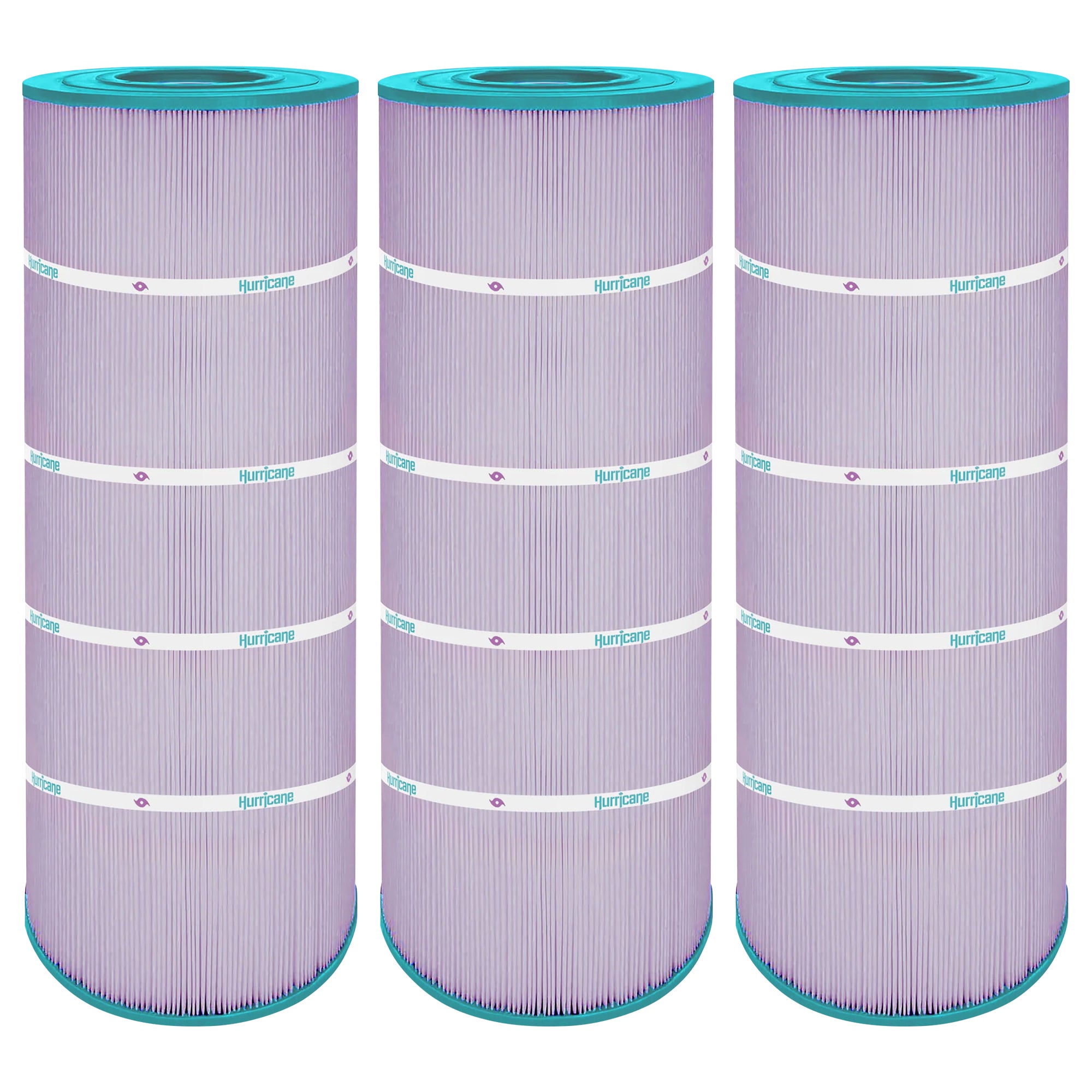 Hurricane 3 Pack HF8316-01P Platinum Purple Pool Filter Cartridge Replacement - VMInnovations