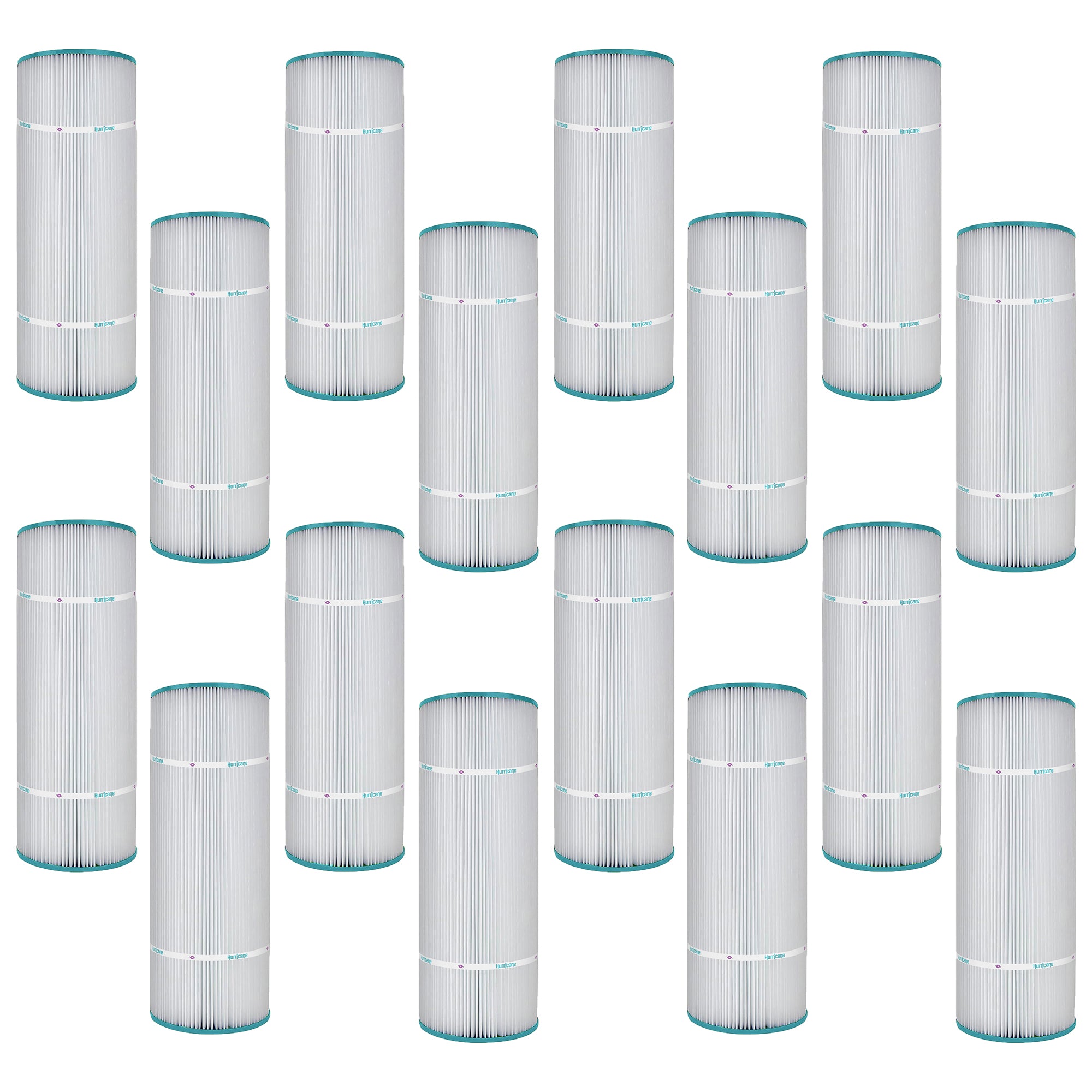 Hurricane 16 Pack HF7470-04 Advanced Pool and Spa Filter Cartridge Replacement