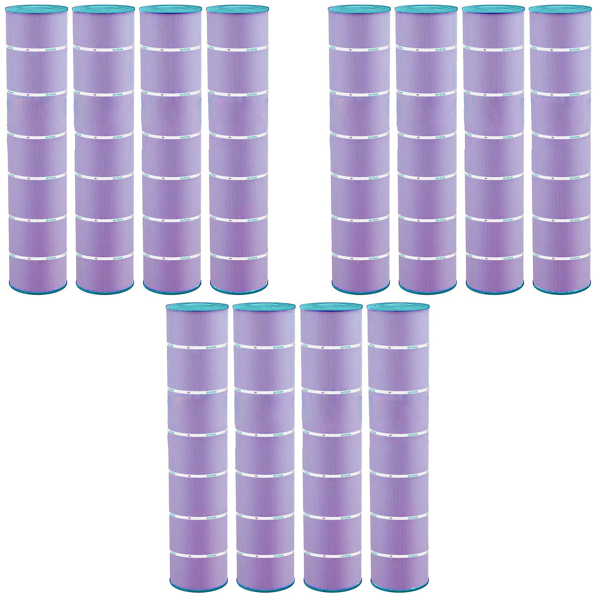 Hurricane 12 Pack HF7494-04P Purple Platinum Pool Filter Cartridge Replacement - VMInnovations