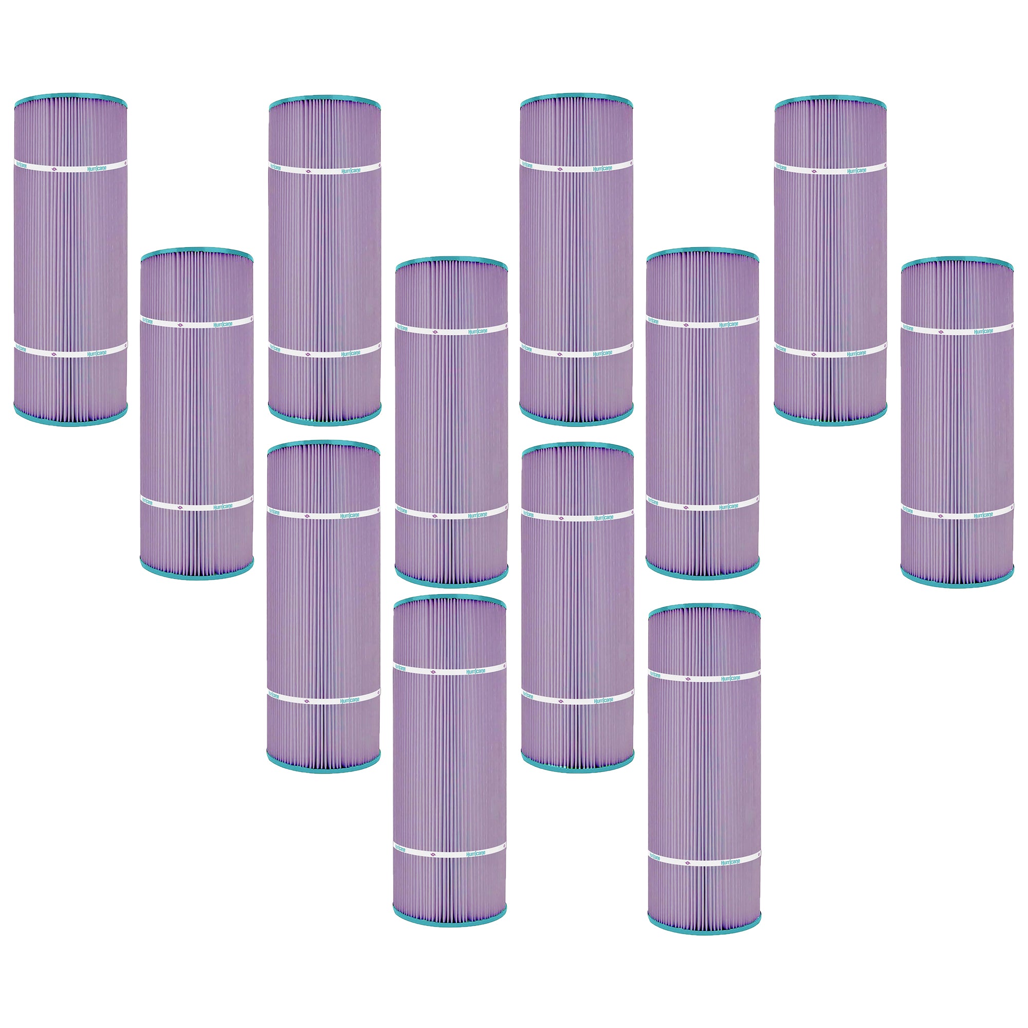 Hurricane 12 Pack HF7470-04P Platinum Purple Pool Filter Cartridge Replacement