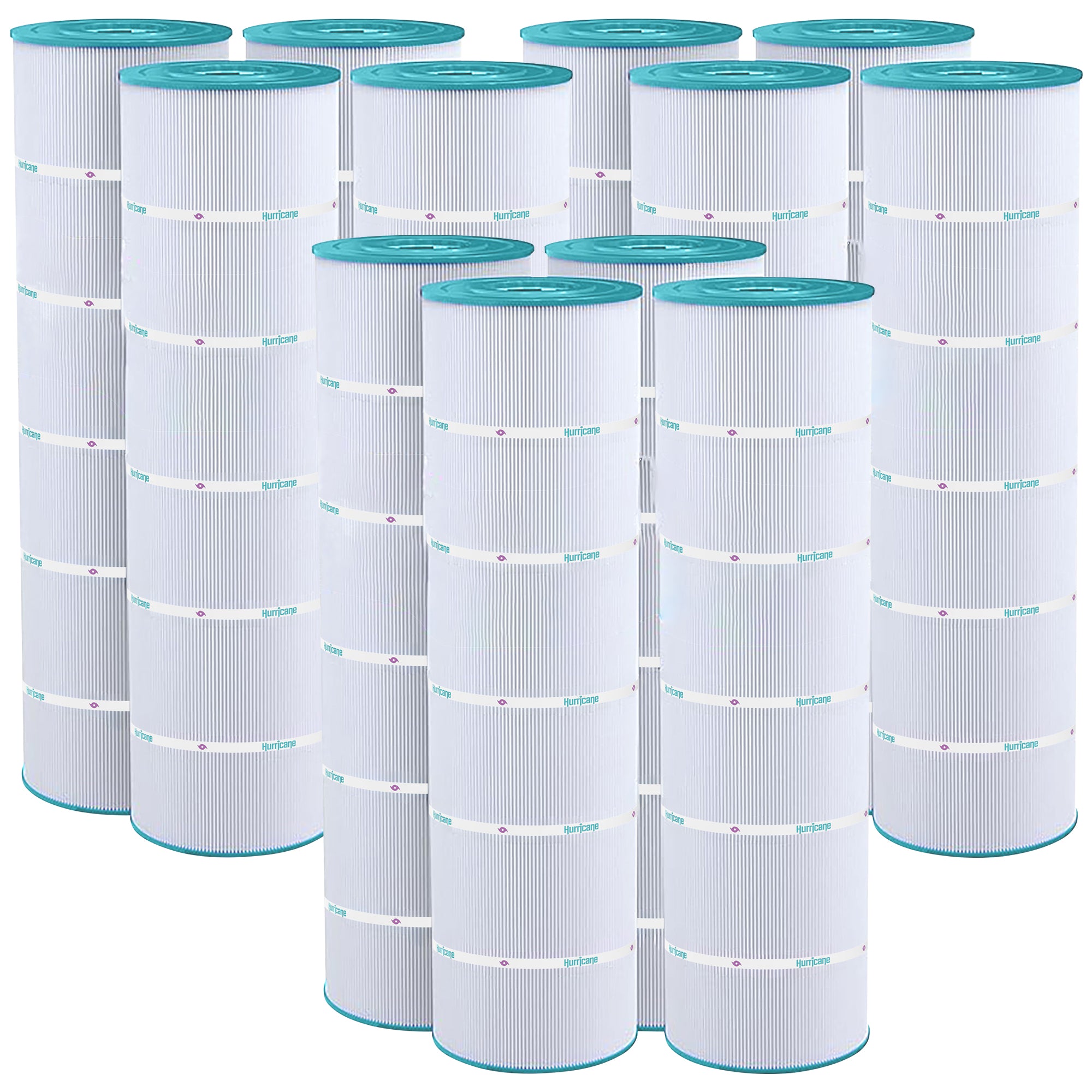 Hurricane 12 Pack HF7488-04 Advanced Pool and Spa Filter Cartridge Replacement - VMInnovations