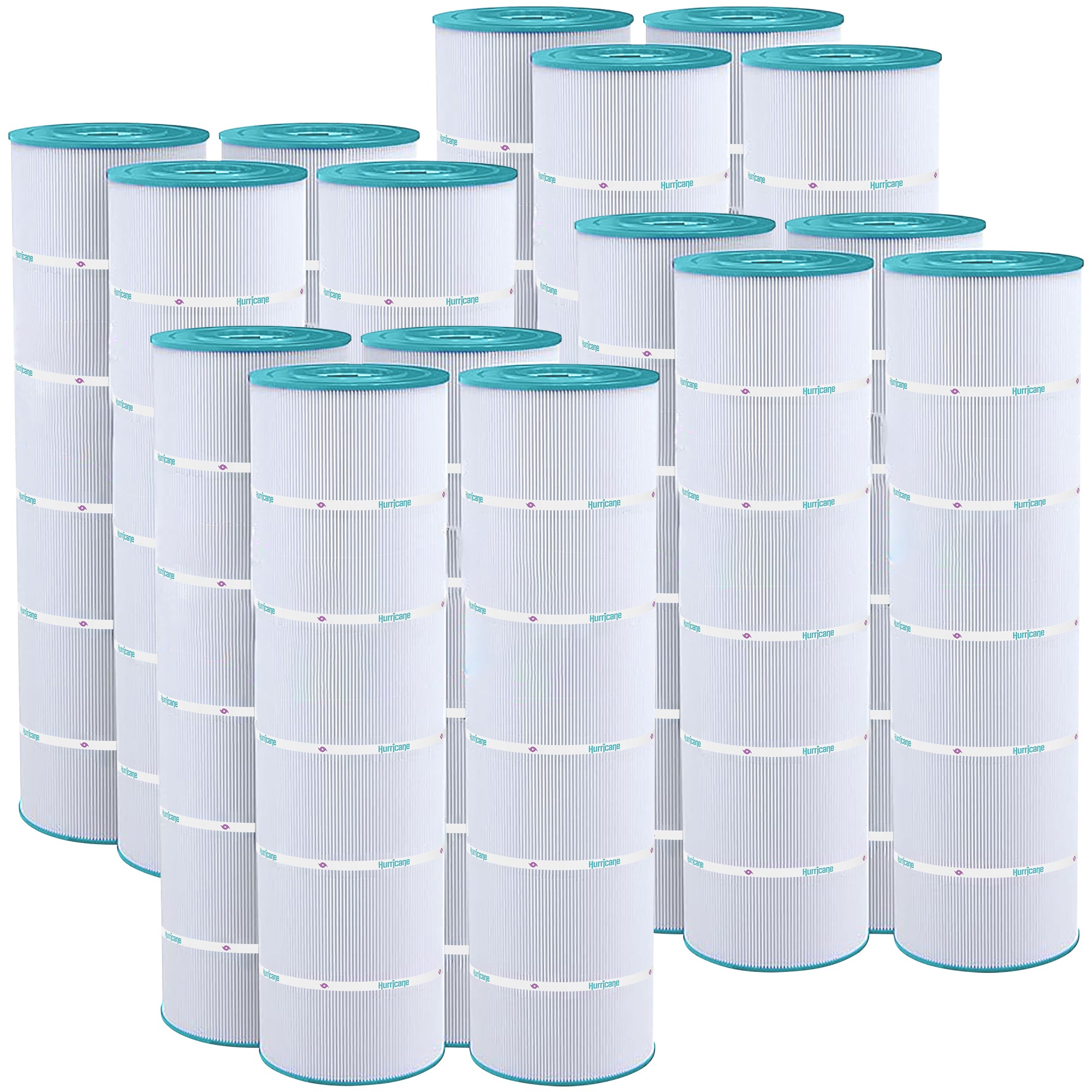 Hurricane 16 Pack HF7488-04 Advanced Pool and Spa Filter Cartridge Replacement - VMInnovations