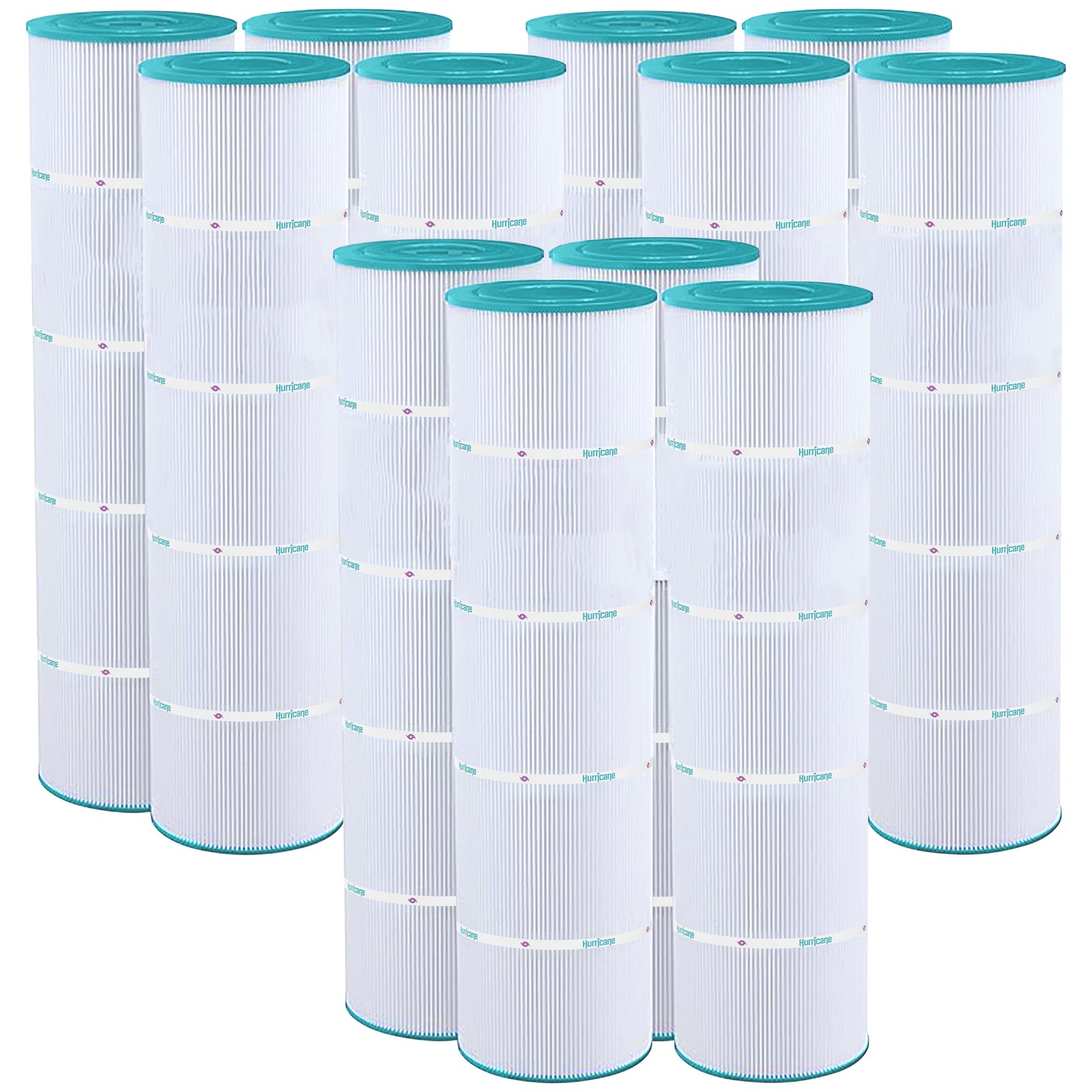 Hurricane 12 Pack HF7471-04 Advanced Pool and Spa Filter Cartridge Replacement - VMInnovations