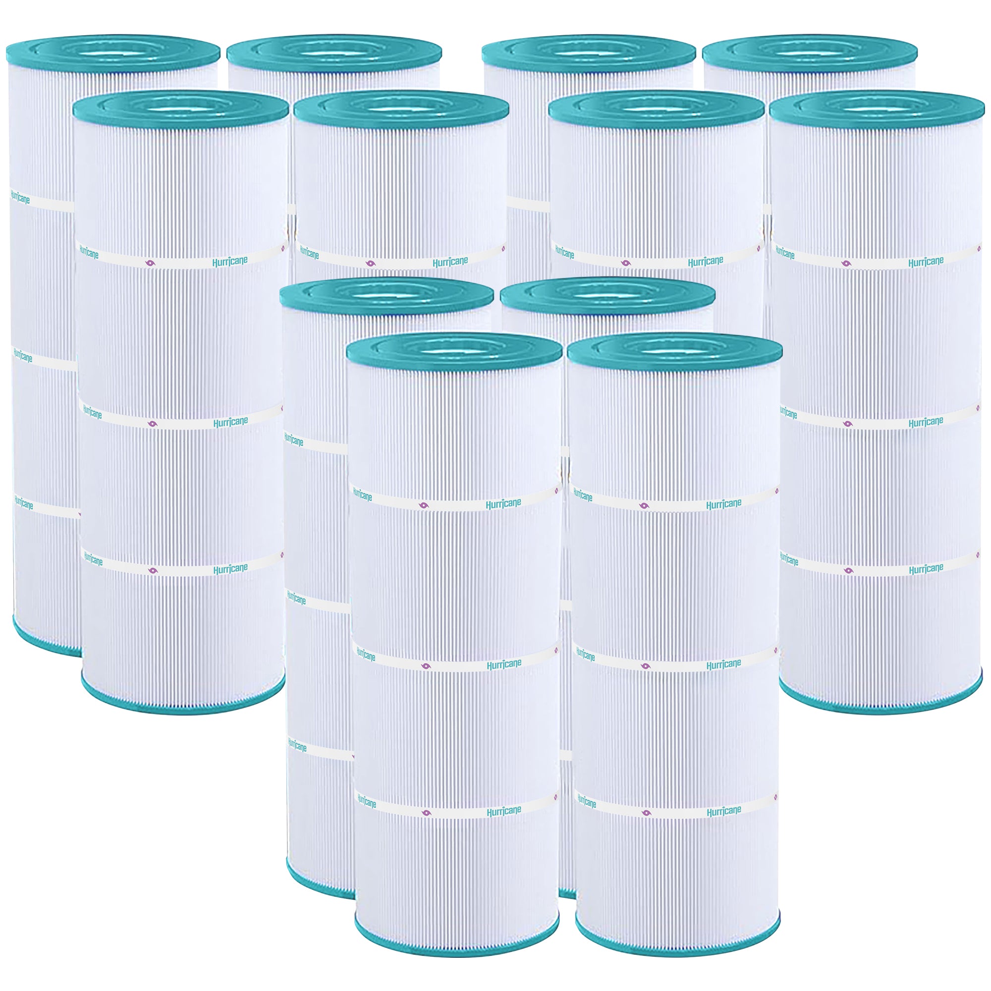 Hurricane 12 Pack HF7483-04 Advanced Pool and Spa Filter Cartridge Replacement - VMInnovations
