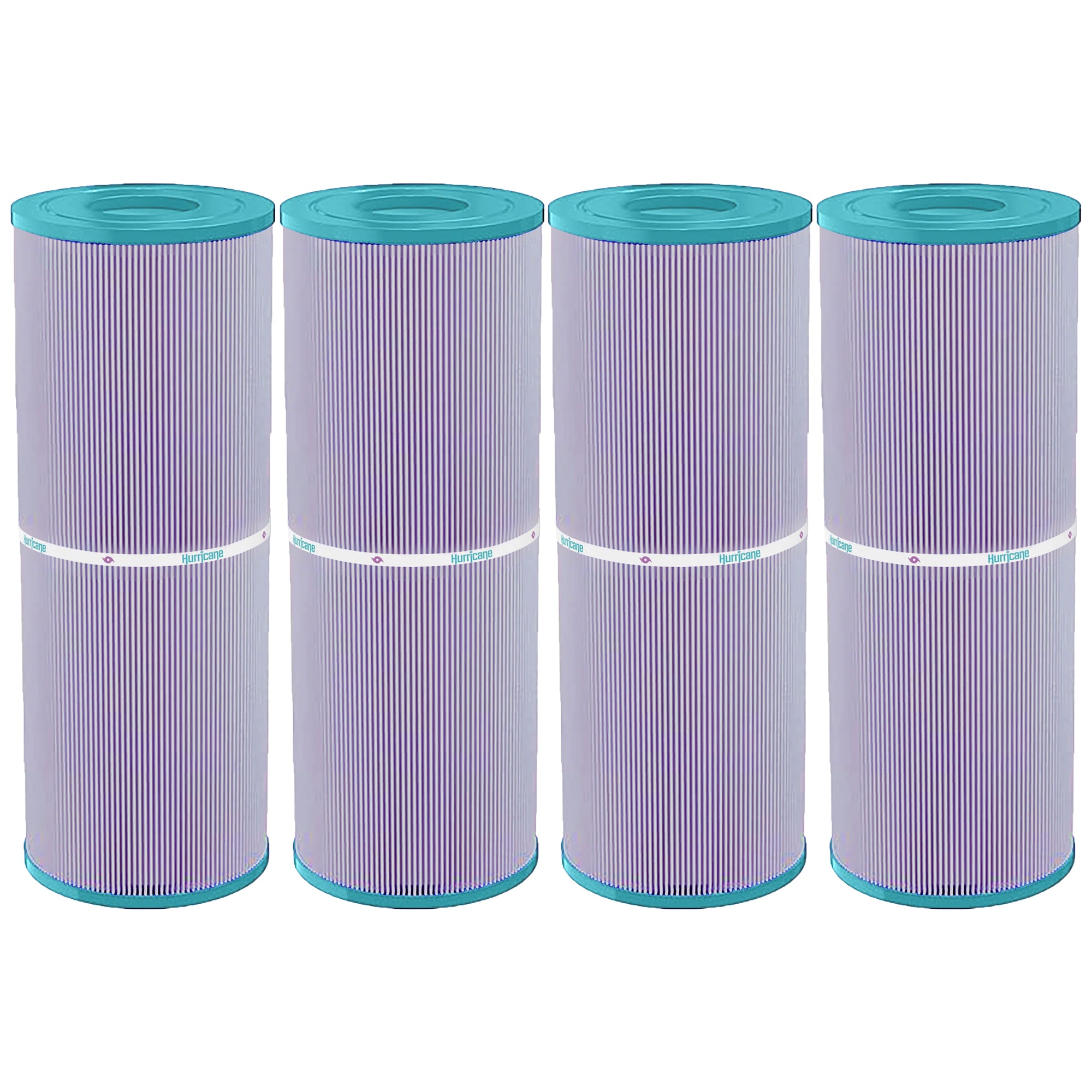 Hurricane 4 Pack HF4326-01 Platinum Purple Spa Filter Cartridge Replacement - VMInnovations