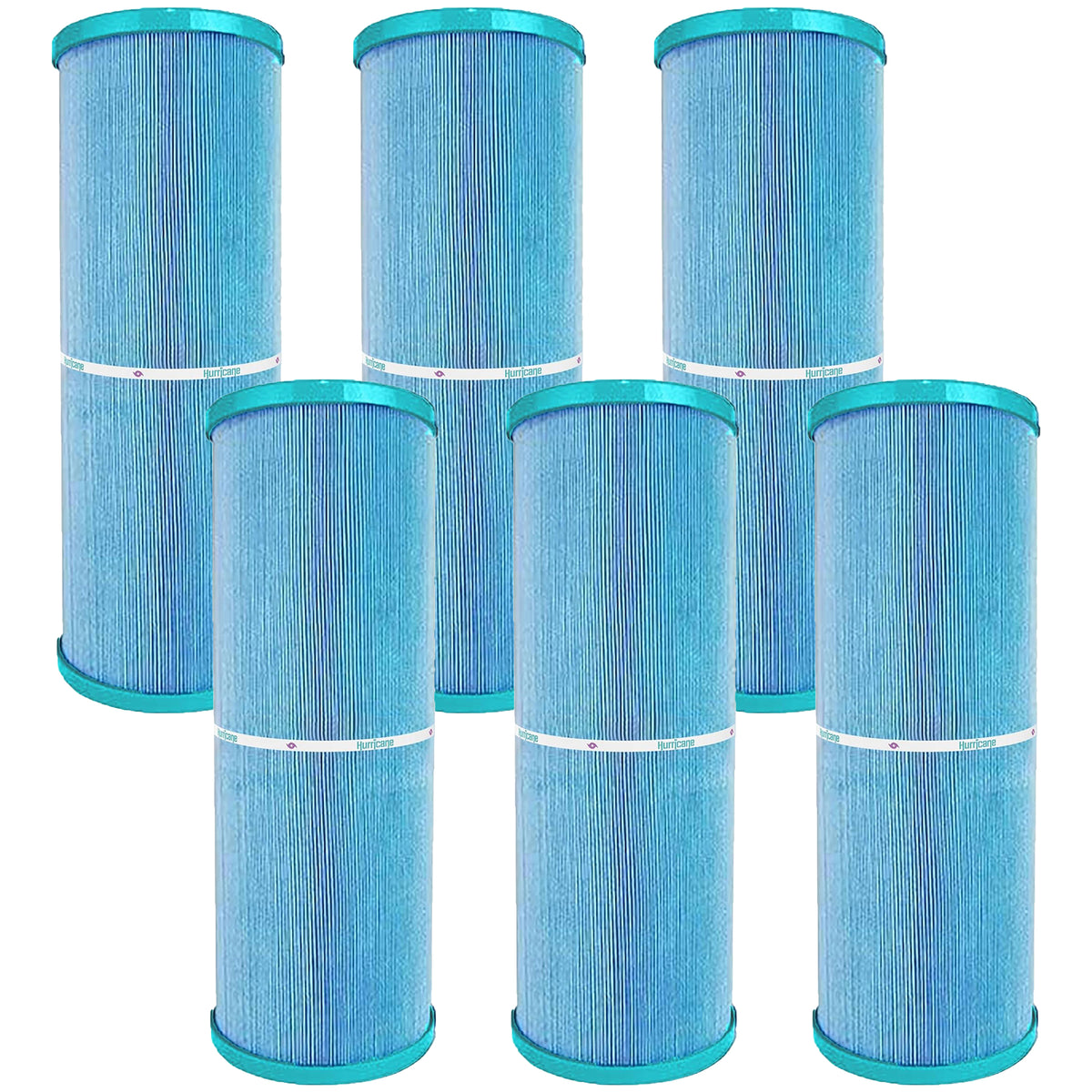 Hurricane 6 Pack HF4401-02M Elite Aseptic Pool Spa Filter Cartridge Replacement - VMInnovations