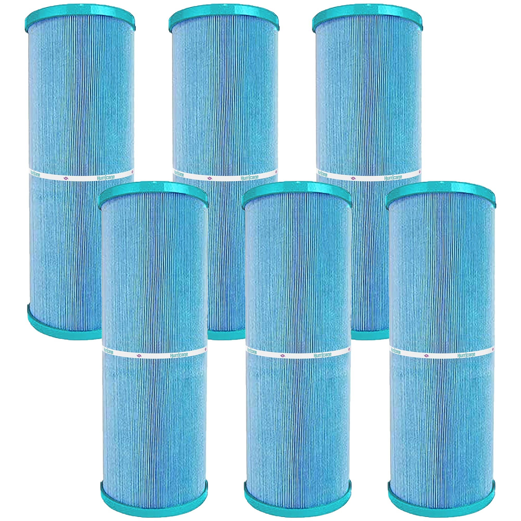 Hurricane 6 Pack HF4401-02M Elite Aseptic Pool Spa Filter Cartridge Replacement - VMInnovations