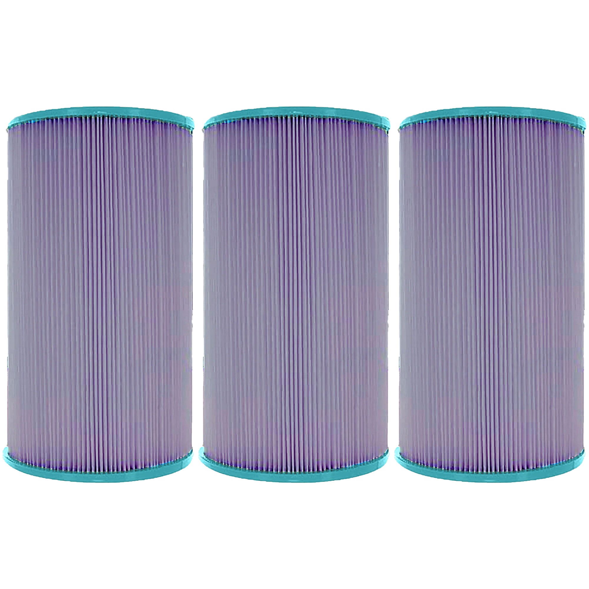 Hurricane 3 Pack HF6430-01P Platinum Purple Spa Filter Cartridge Replacement - VMInnovations