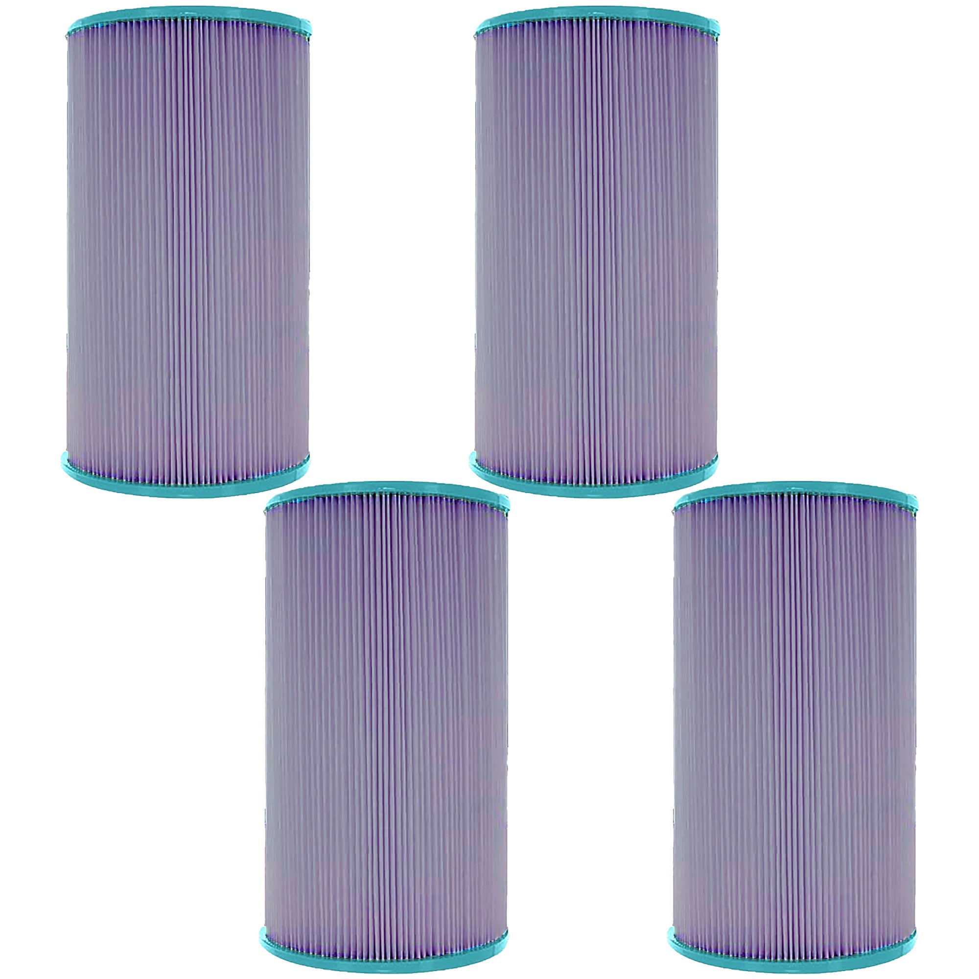 Hurricane 4 Pack HF6430-01P Platinum Purple Spa Filter Cartridge Replacement