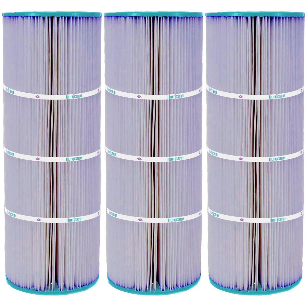 Hurricane 3 Pack HF7656-01P Platinum Purple Pool Filter Cartridge Replacement